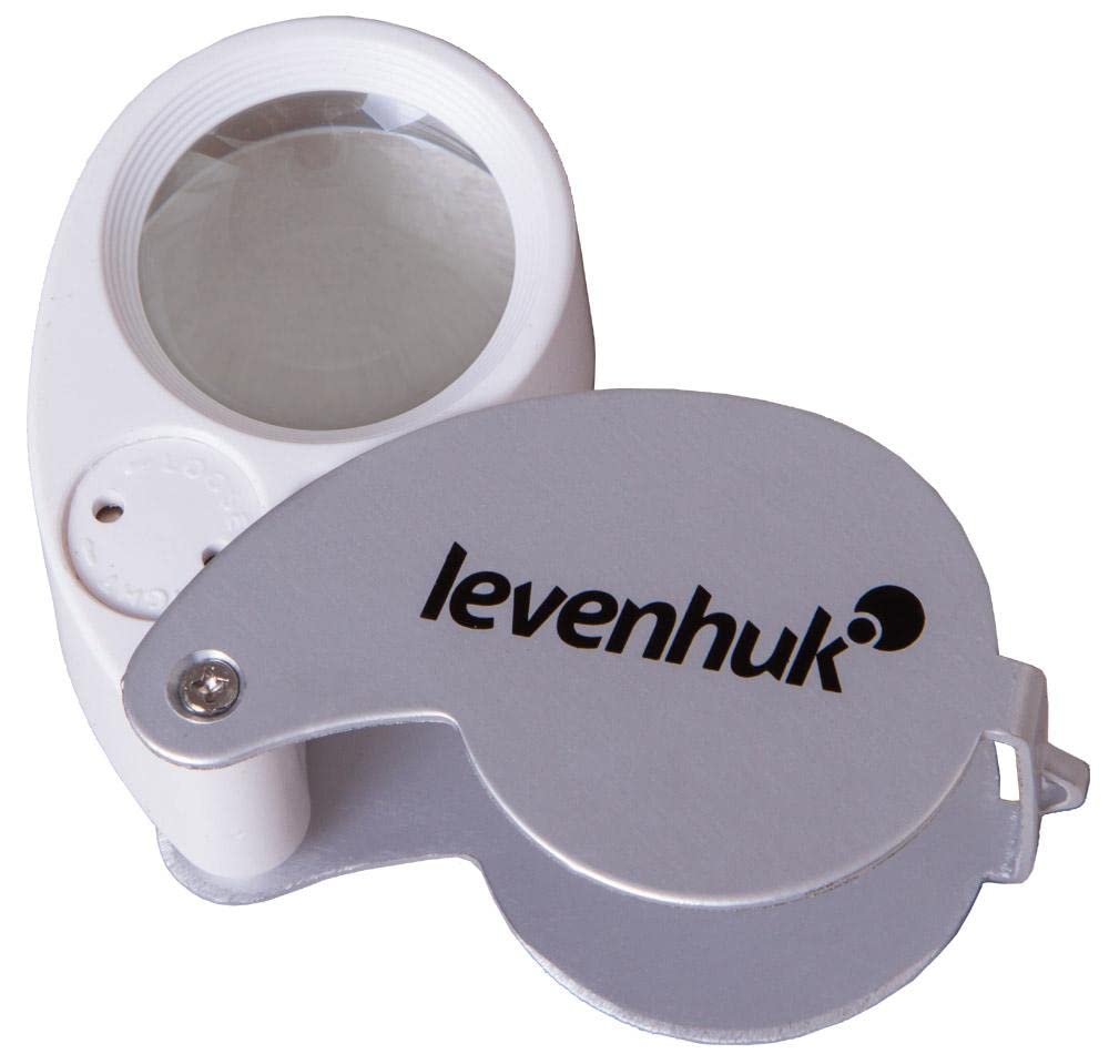Levenhuk Zeno Gem M5 Faltlupe LED 40x Metall
