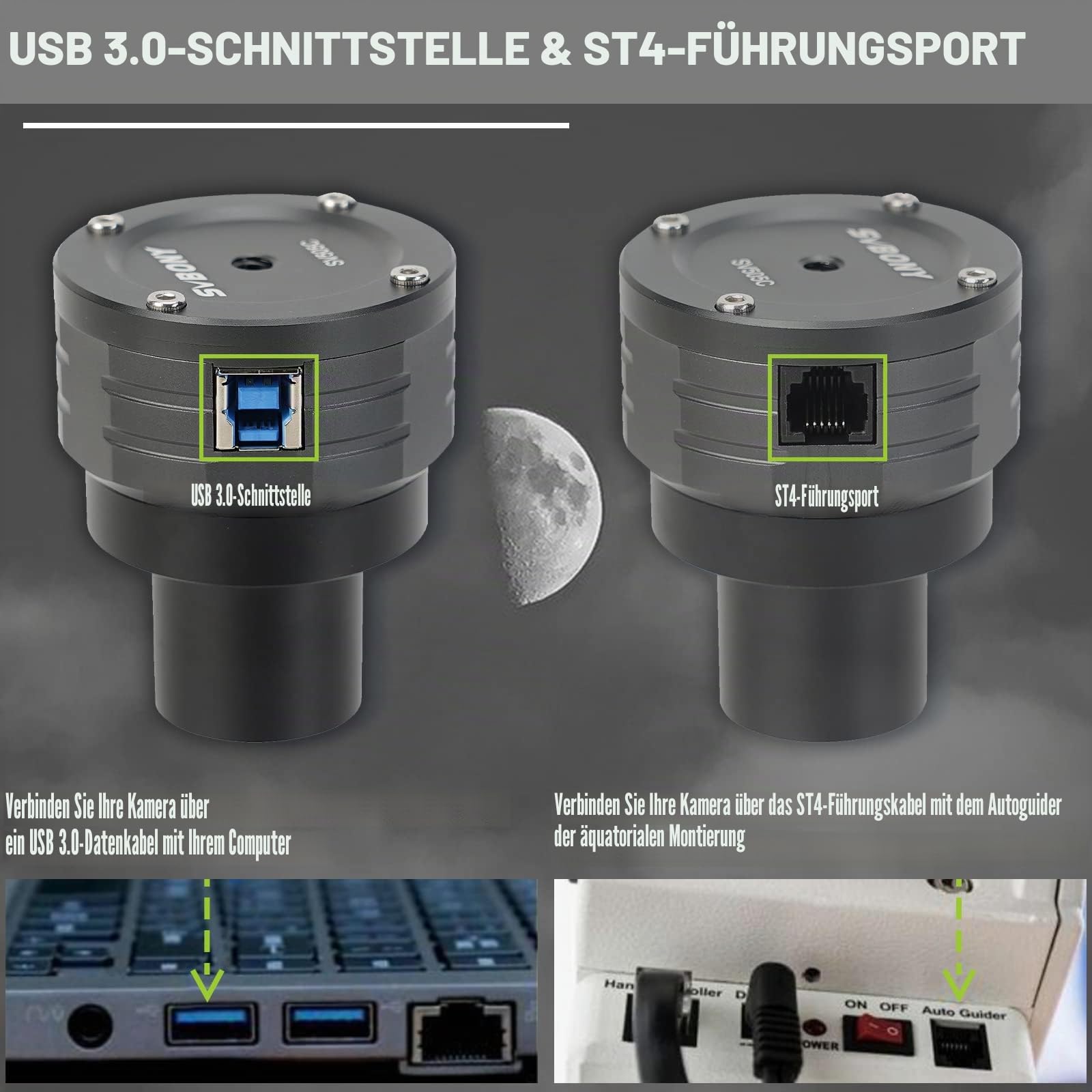 SVBONY SV505C Astrokamera IMX464 USB 3.0 Planetenkamera