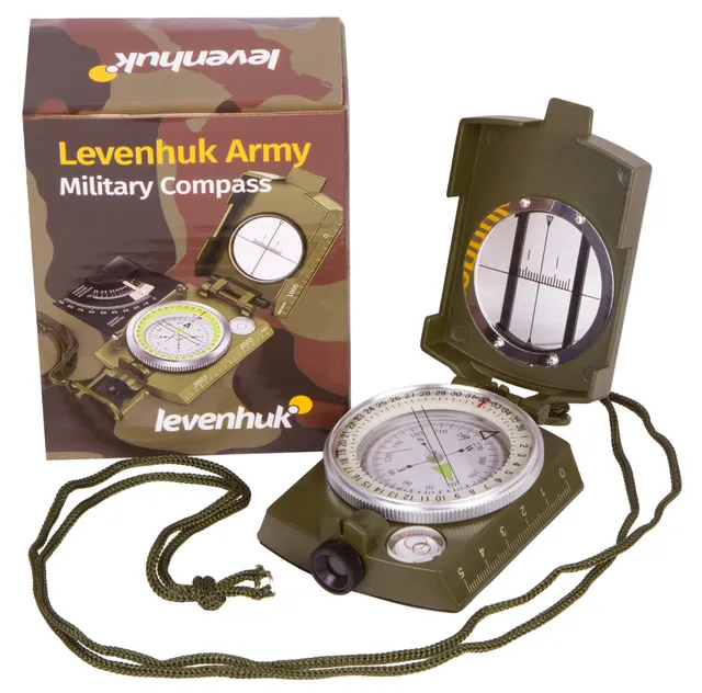 Levenhuk Army AC10 Metallkompass Visier Wasserwaage