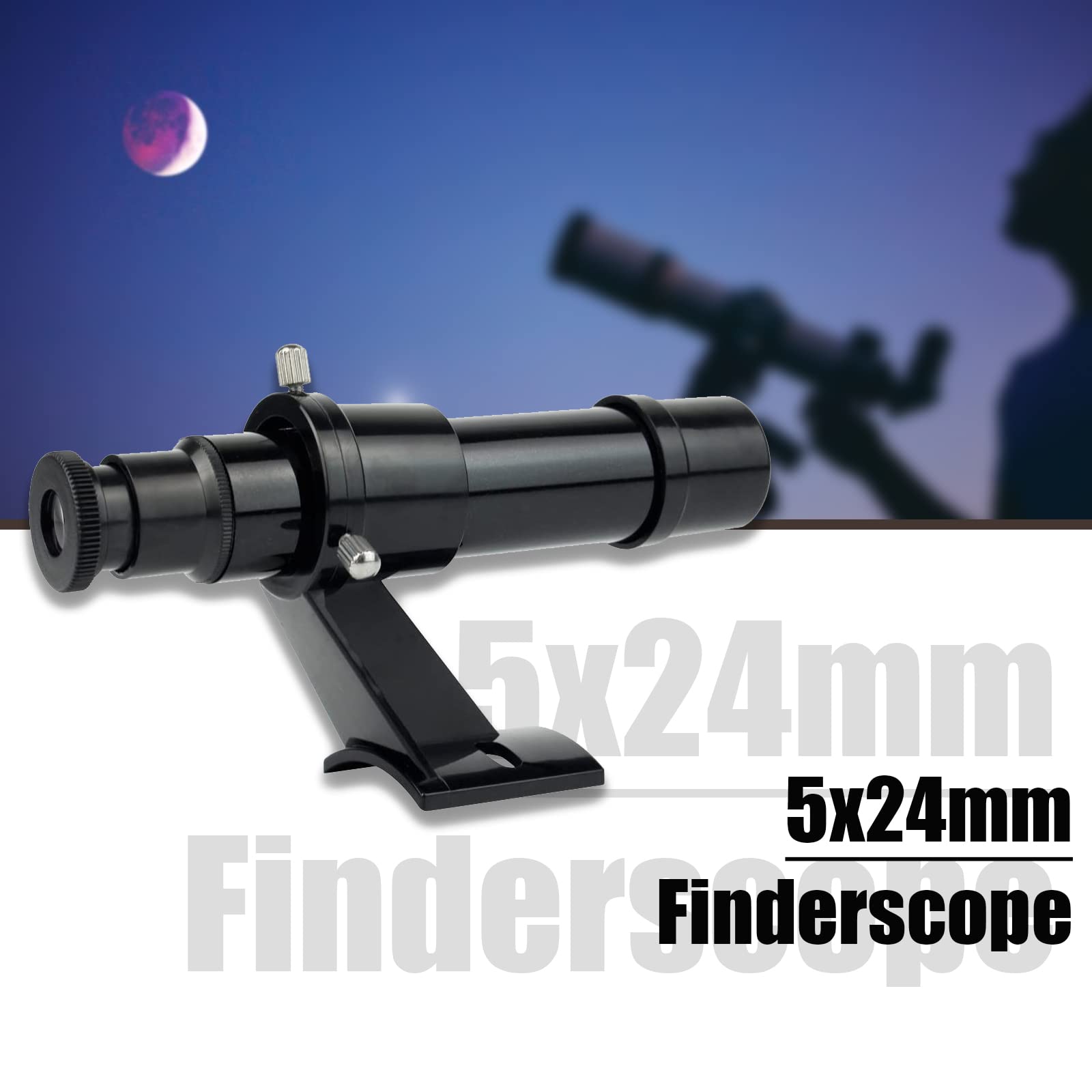 SVBONY Sucherfernrohr 5x24 Fadenkreuz mit Halterung