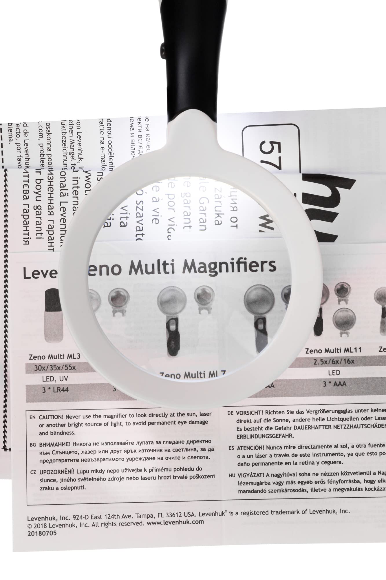 Levenhuk Zeno Multi ML13 Lupe Set 2x/3x/4x LED 3 Lupen