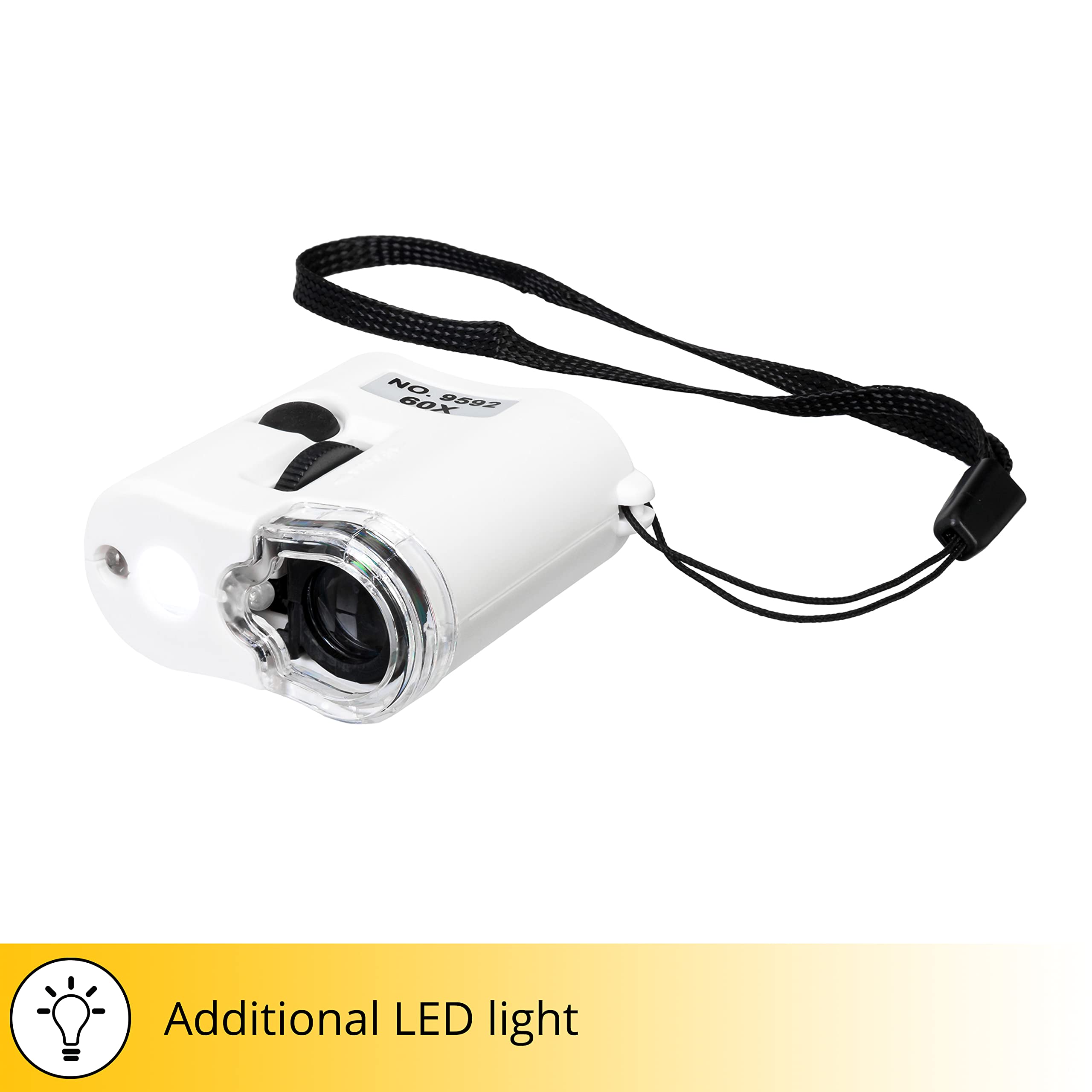 Levenhuk Zeno Cash ZC2 Taschenmikroskop 60x UV LED