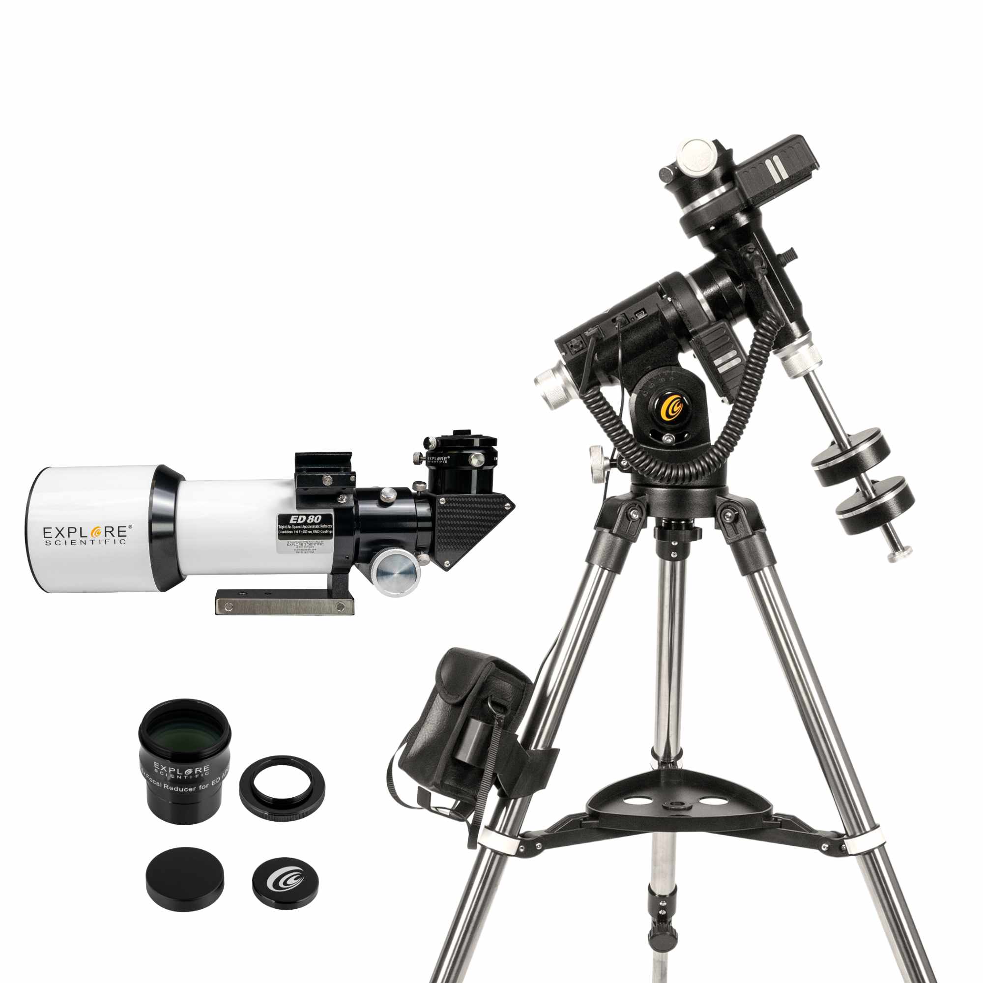 Explore Scientific ED80 APO Refraktor Teleskop 80mm Set mit Montierung