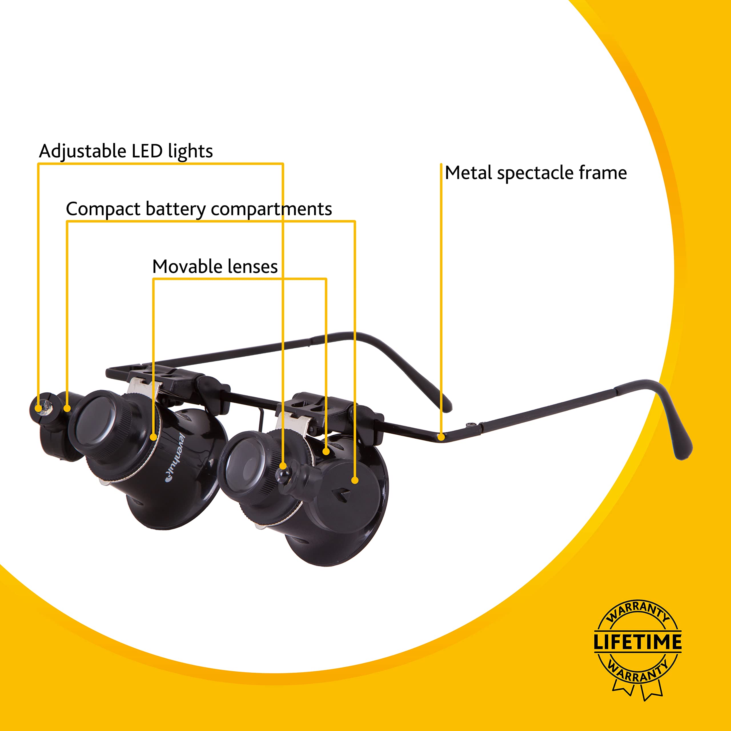 Levenhuk Zeno Vizor G2 Lupenbrille 20x LED