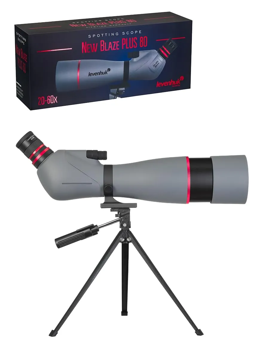 Levenhuk Blaze Plus 80 Spektiv 20-60x mit Stativ BK-7 Zoom