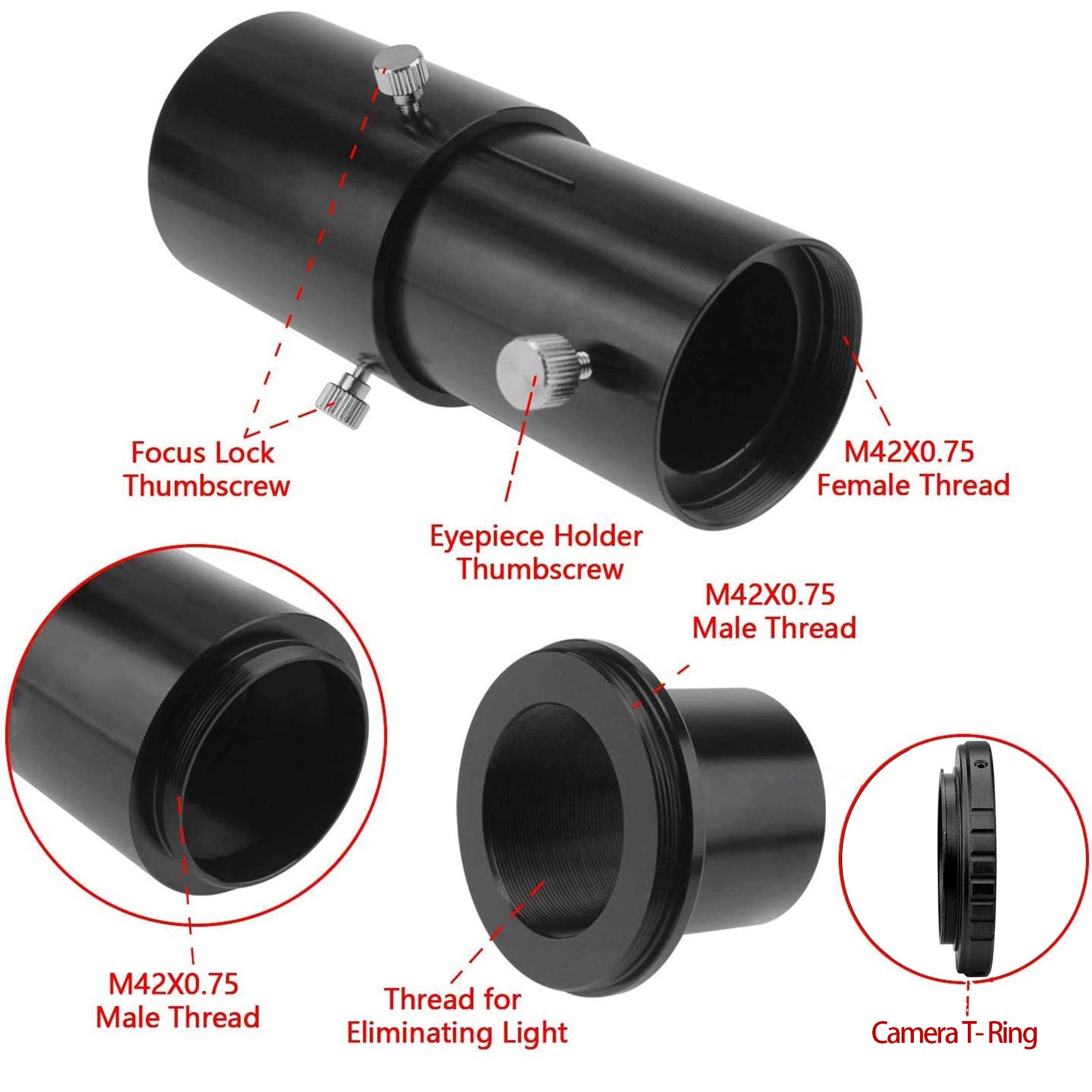 SVBONY SV187 1,25" Kameraadapter Nikon variabel