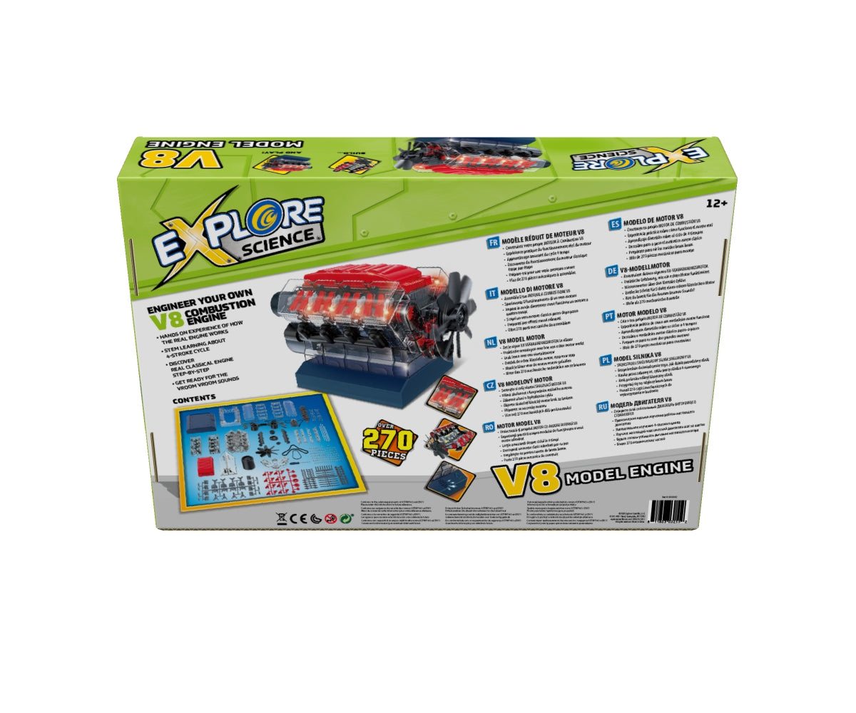 Explore Science V8 Model Engine Motor-Bausatz 270 Teile