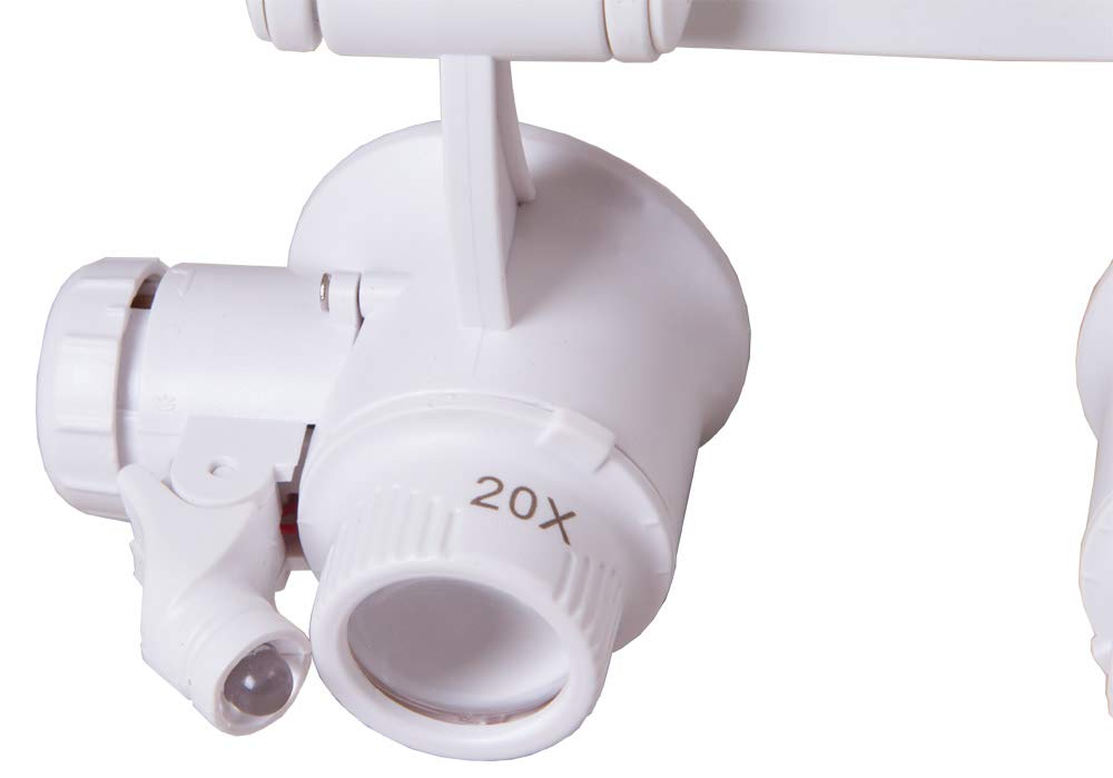 Levenhuk Zeno Vizor H4 Kopflupe LED 1x-20x