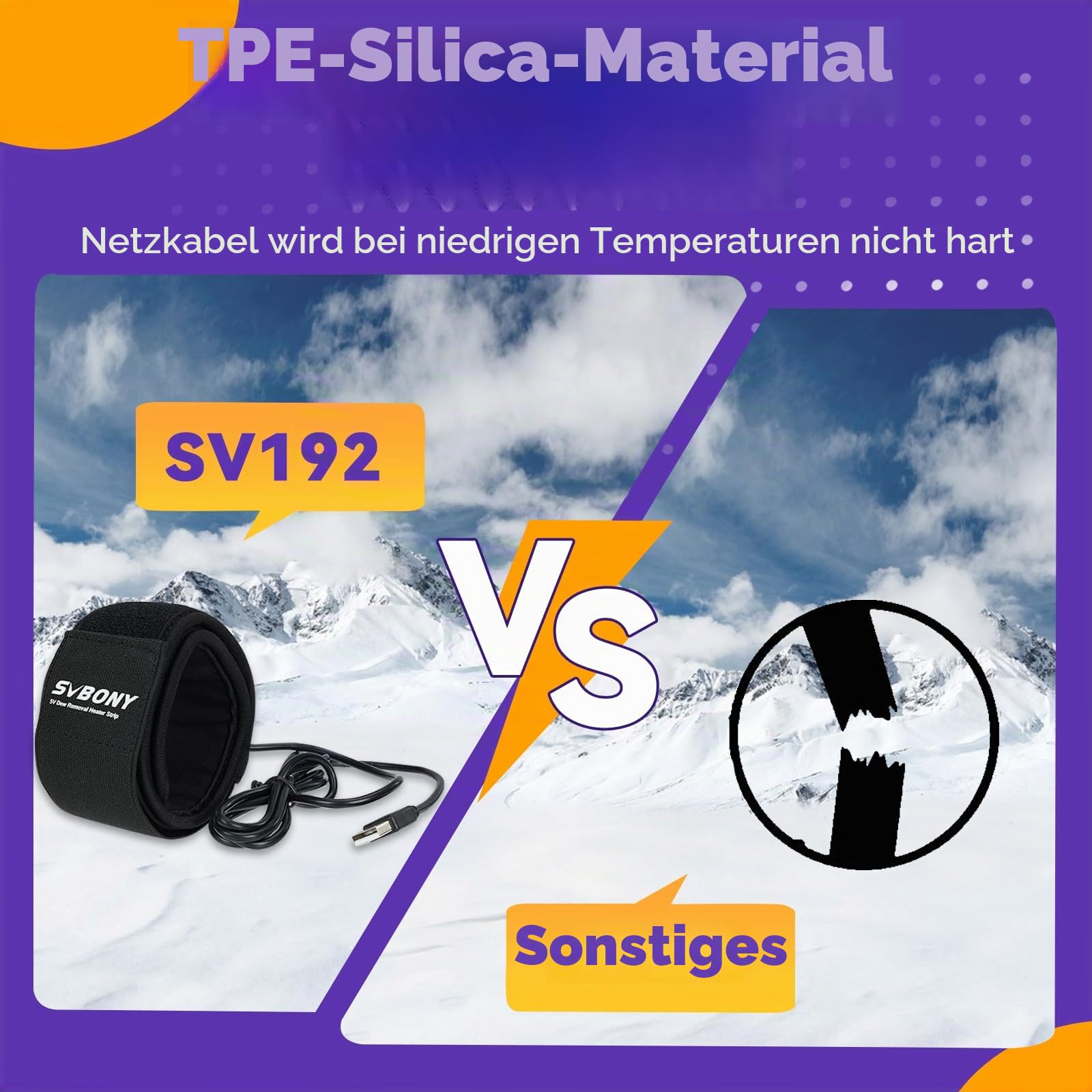 SVBONY SV192 Tauheizband 480 mm 12V 3 Stufen