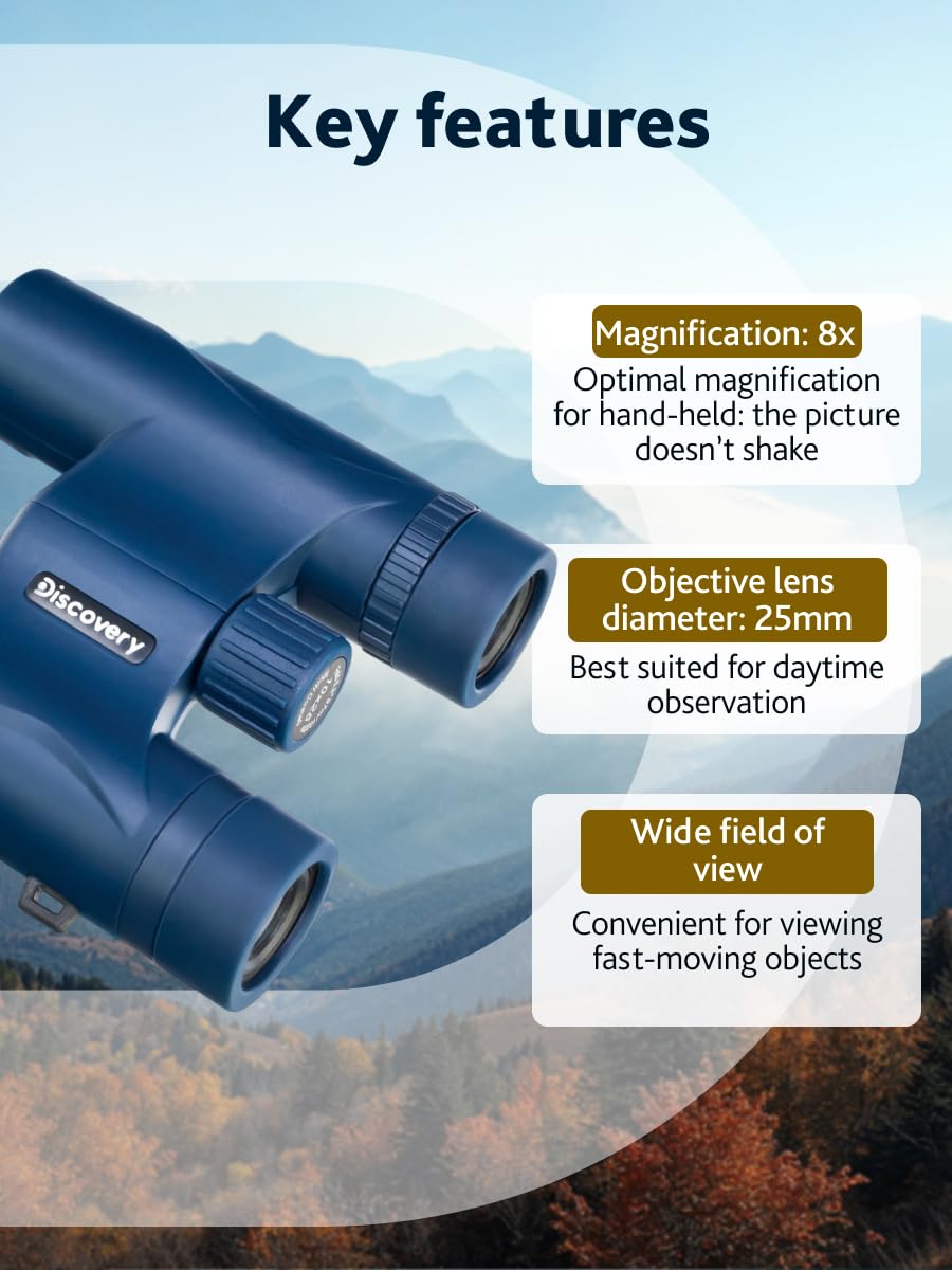 Levenhuk Discovery Elbrus 10x25 Fernglas Kompakt