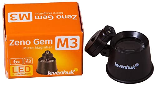 Levenhuk Zeno Gem M3 Taschenlupe LED 6x 25mm