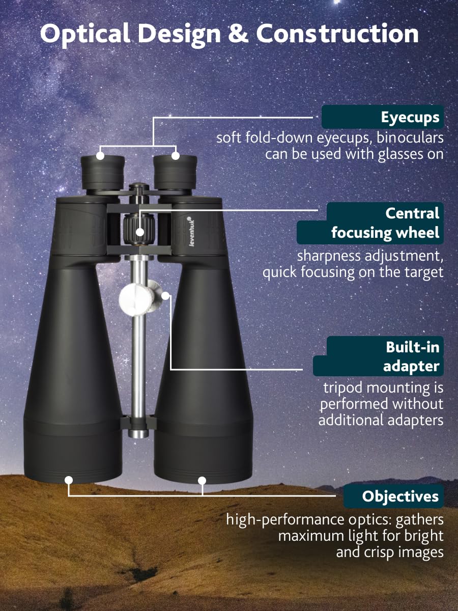 Levenhuk Bruno Base 20x80 Astronomie-Fernglas BAK-4