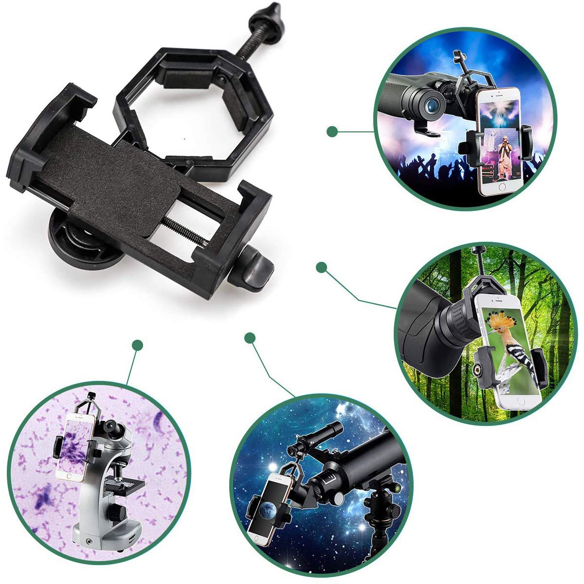 SVBONY Telefon Adapter 25-48mm Handyhalterung Alu