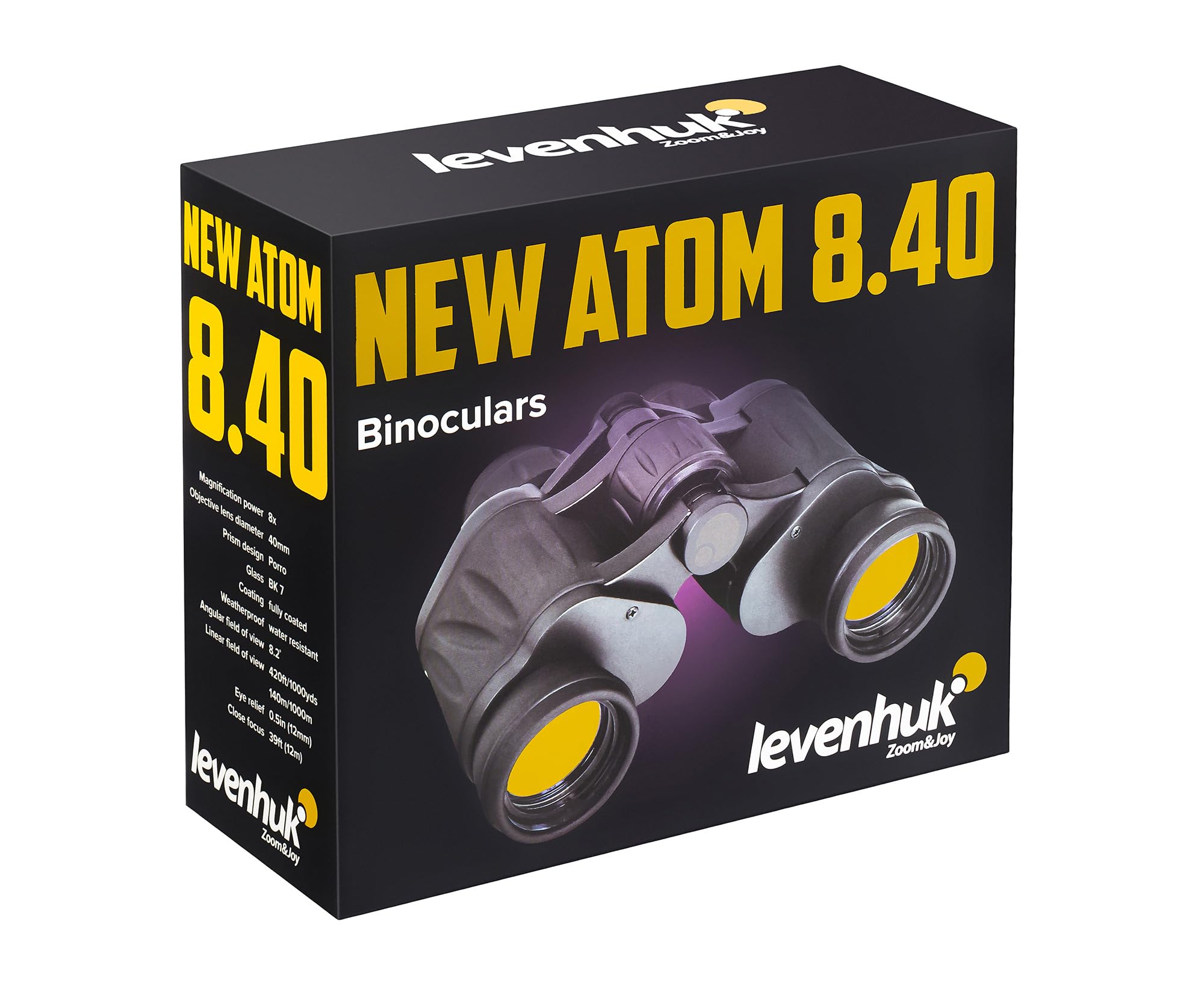 Levenhuk New Atom 8x40 Fernglas Porro leicht Stativ