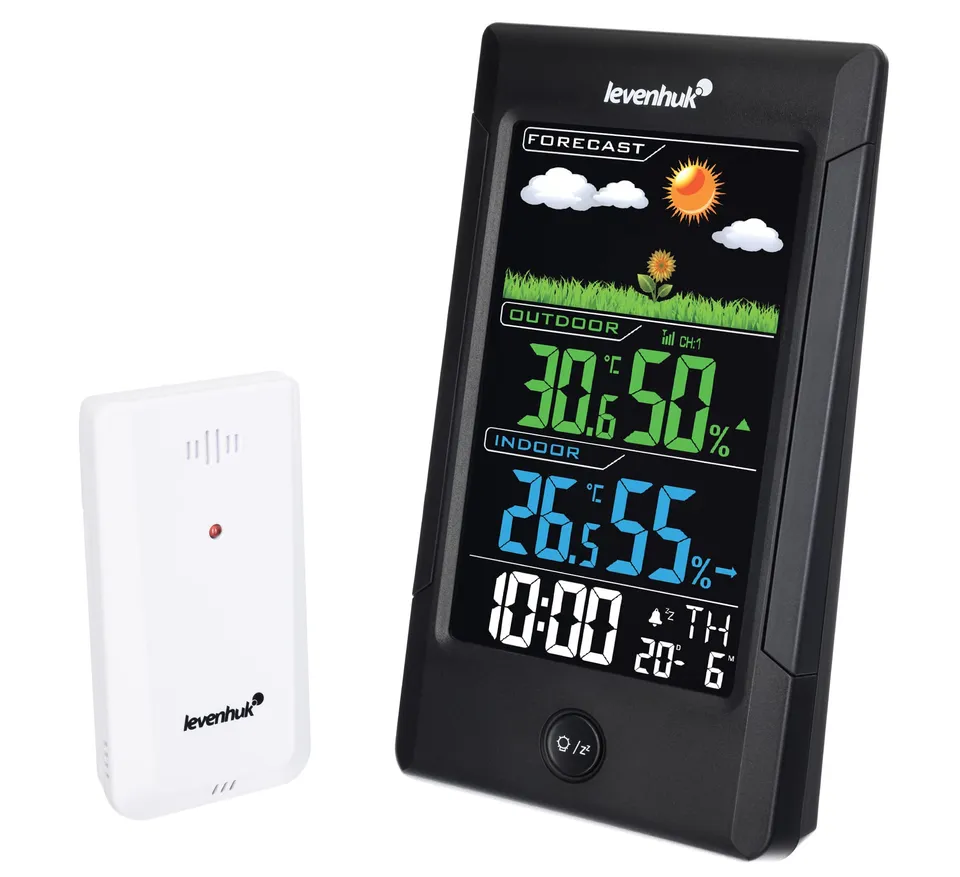 Levenhuk Wezzer Teo TH40 Wetterstation Funk Uhr Wecker