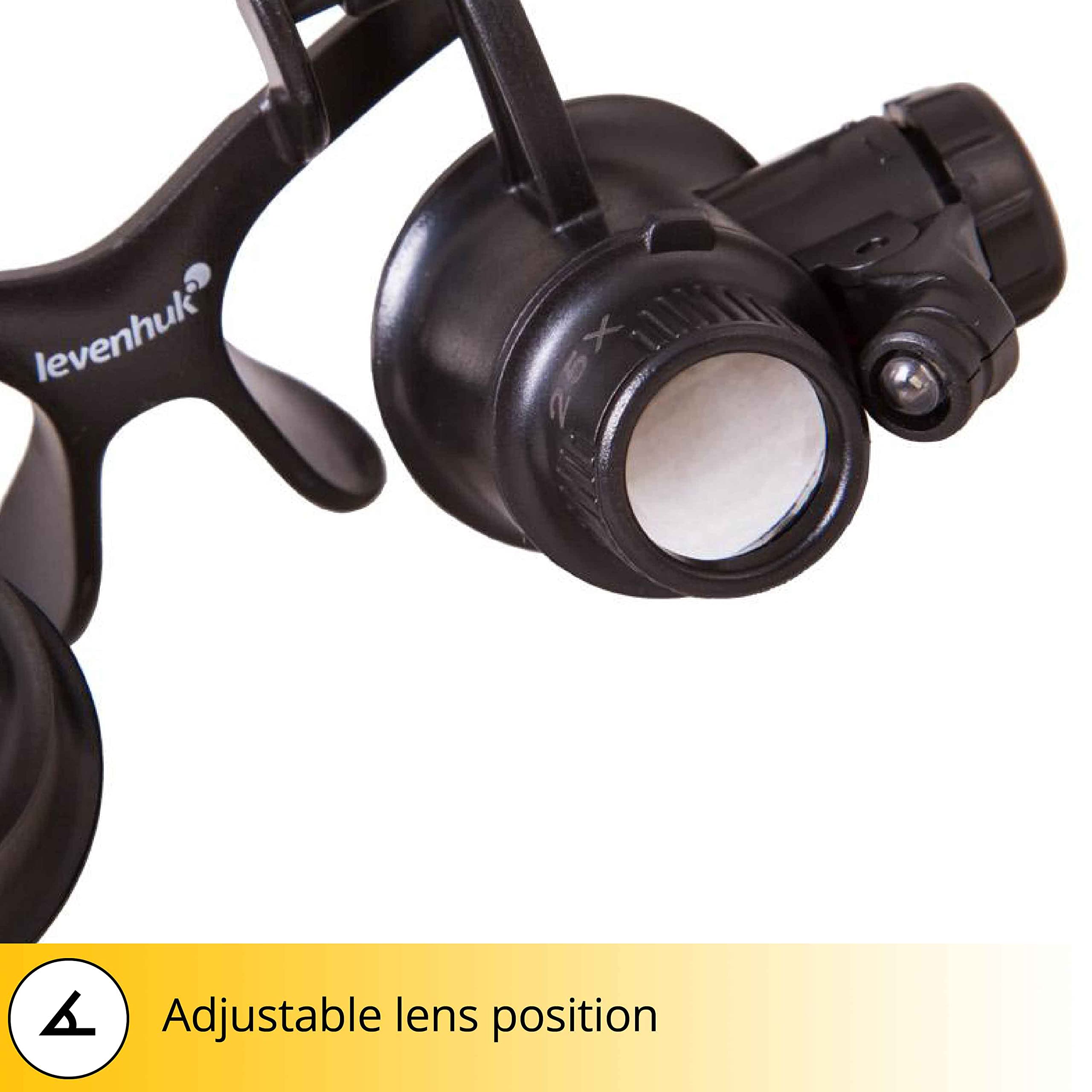 Levenhuk Zeno Vizor G4 Lupenbrille LED 10-25x