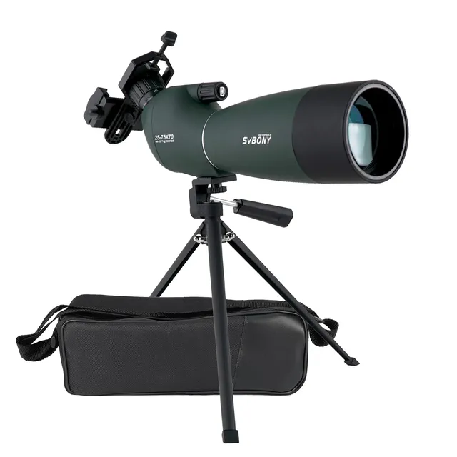 Svbony SV28 HD Spektiv 25-75x70 Grün mit Stativ