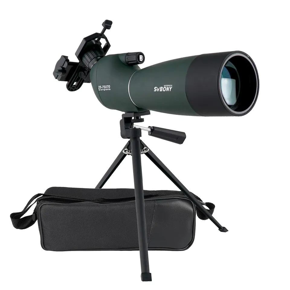 Svbony SV28 HD Spektiv 25-75x70 Grün mit Stativ
