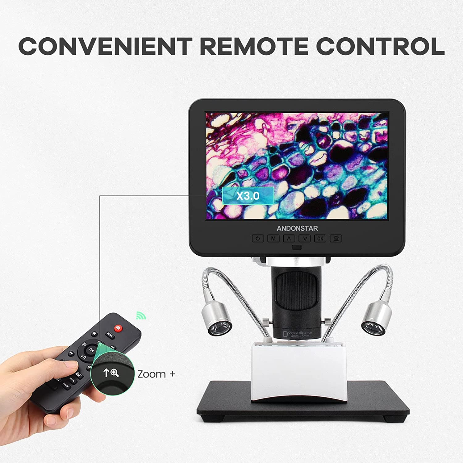 Andonstar AD246S-M Lötmikroskop 3 Objektive LCD HDMI