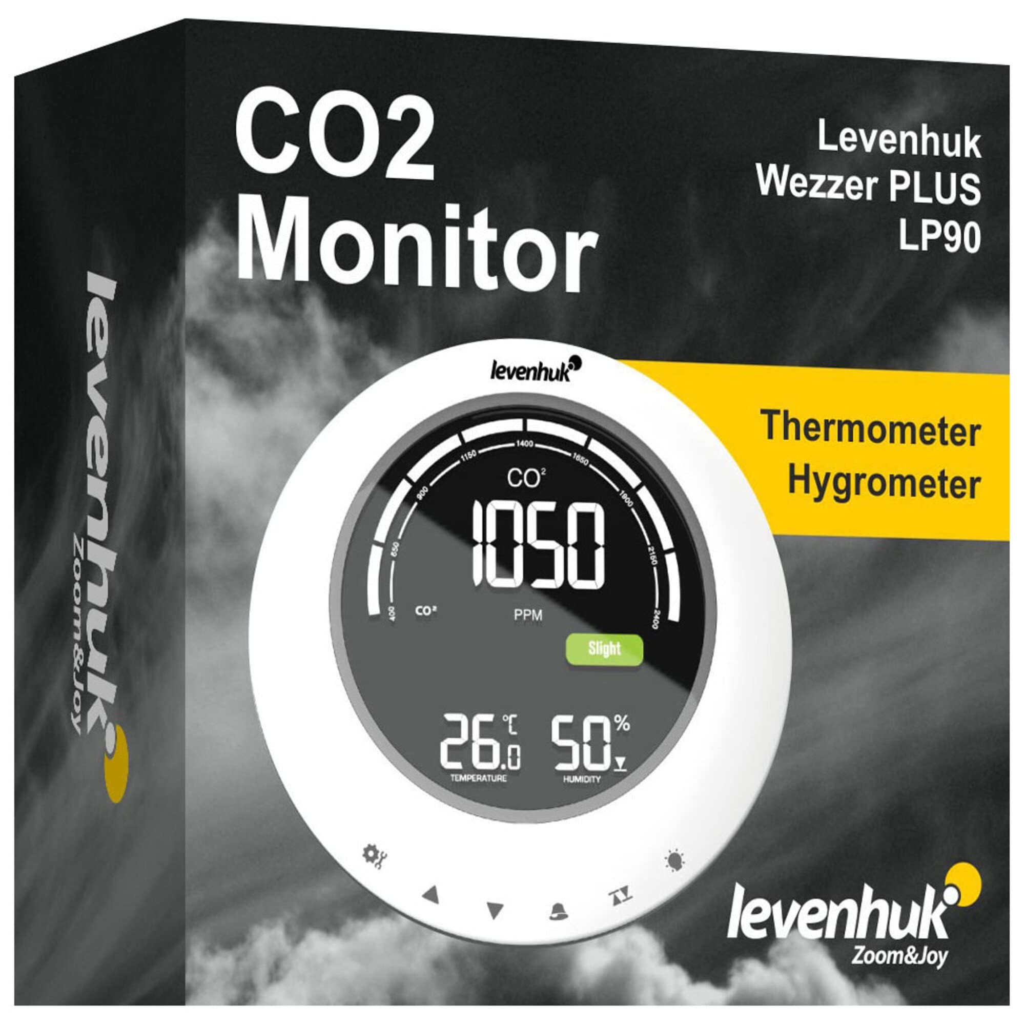 Levenhuk Wezzer Plus LP90 CO2-Monitor mit Hygrometer