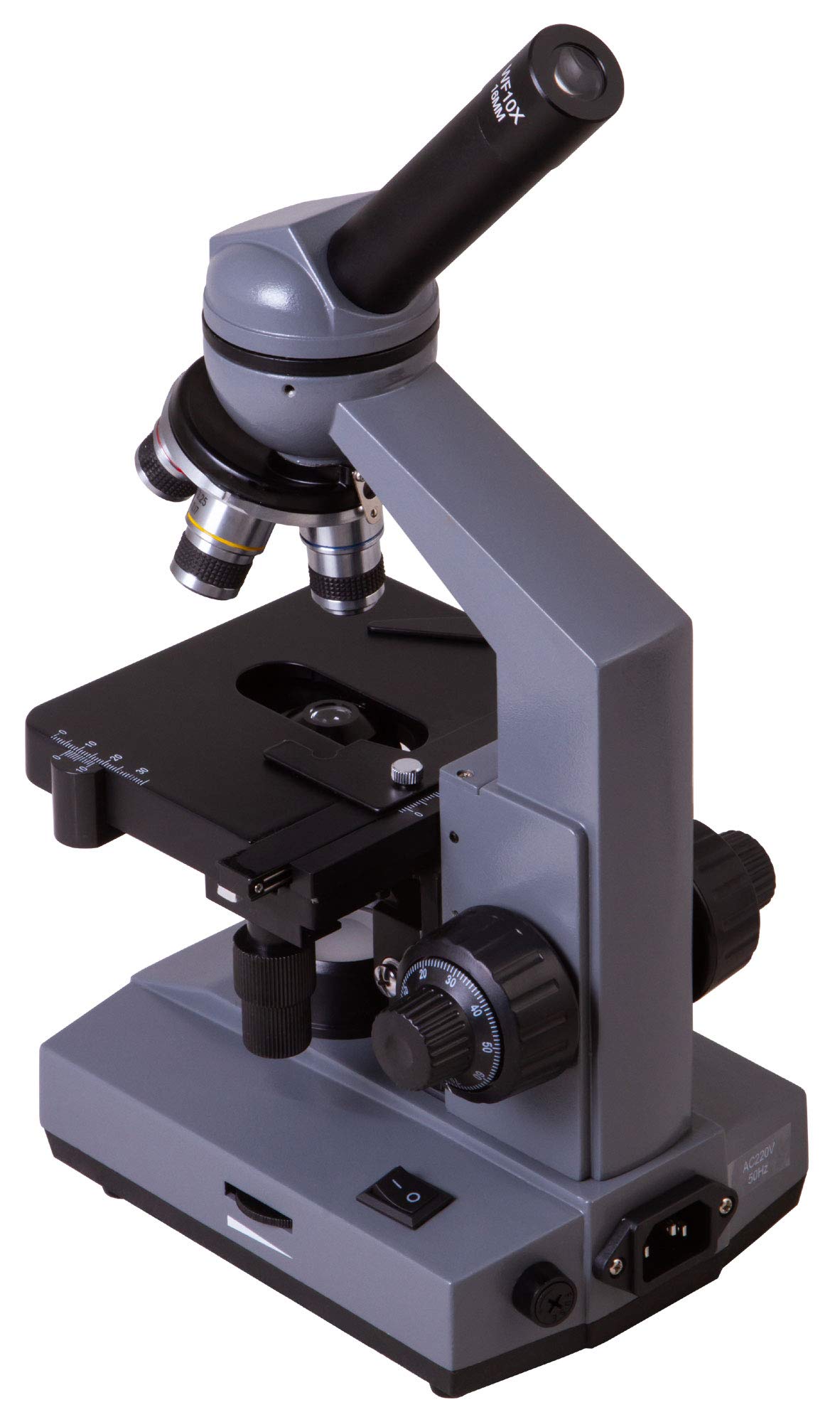 Levenhuk 320 Base Labormikroskop 40-1000x Halogen monokular