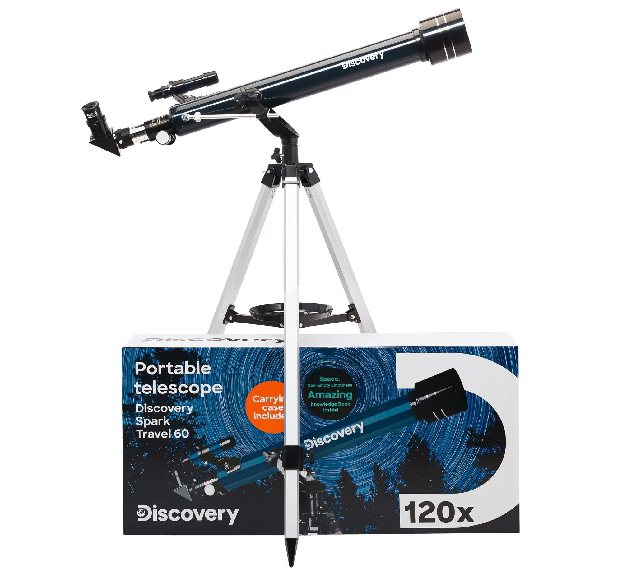 Discovery Spark Travel 60 Teleskop mit Buch Englisch Refraktor