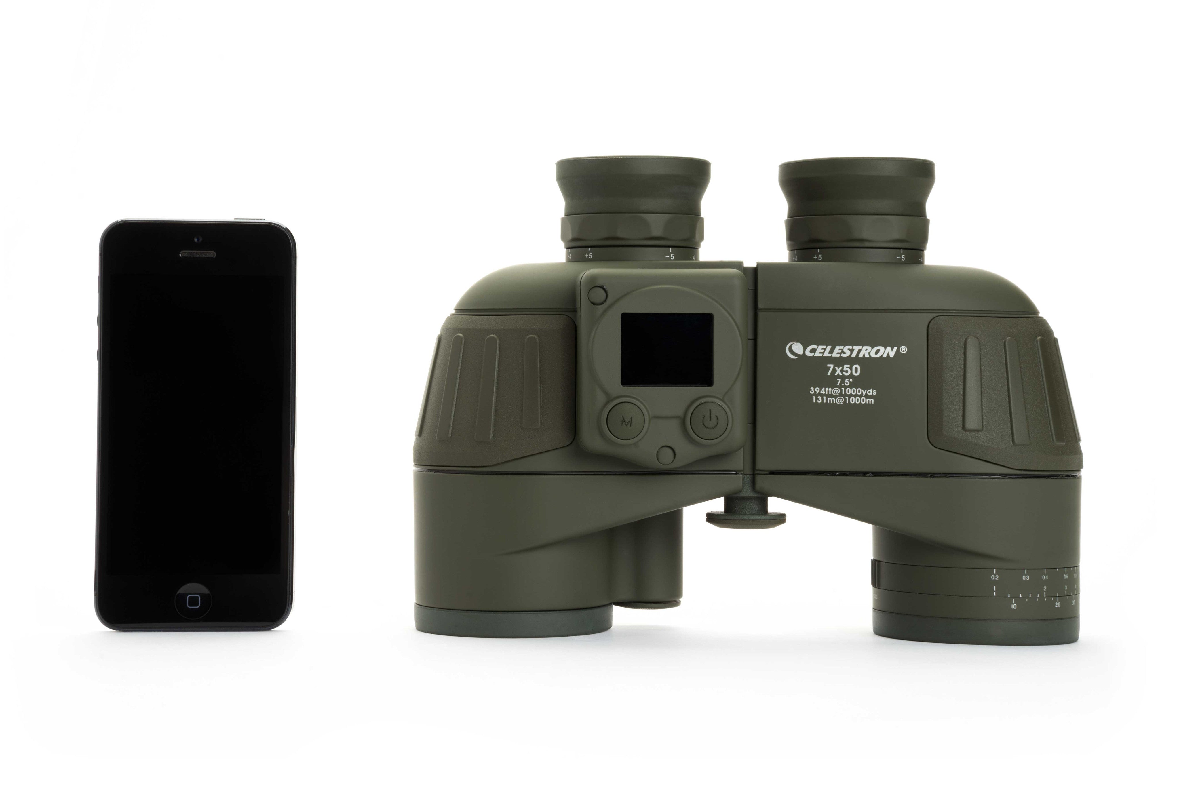 Celestron Cavalry 7x50 Fernglas mit GPS Kompass Porro