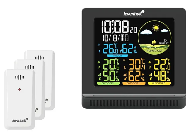 Levenhuk Wezzer PLUS LP40 Wetterstation mit 3 Sensoren
