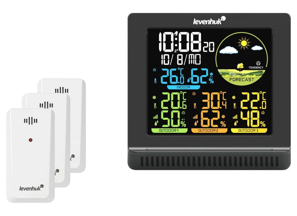 Levenhuk Wezzer PLUS LP40 Wetterstation mit 3 Sensoren
