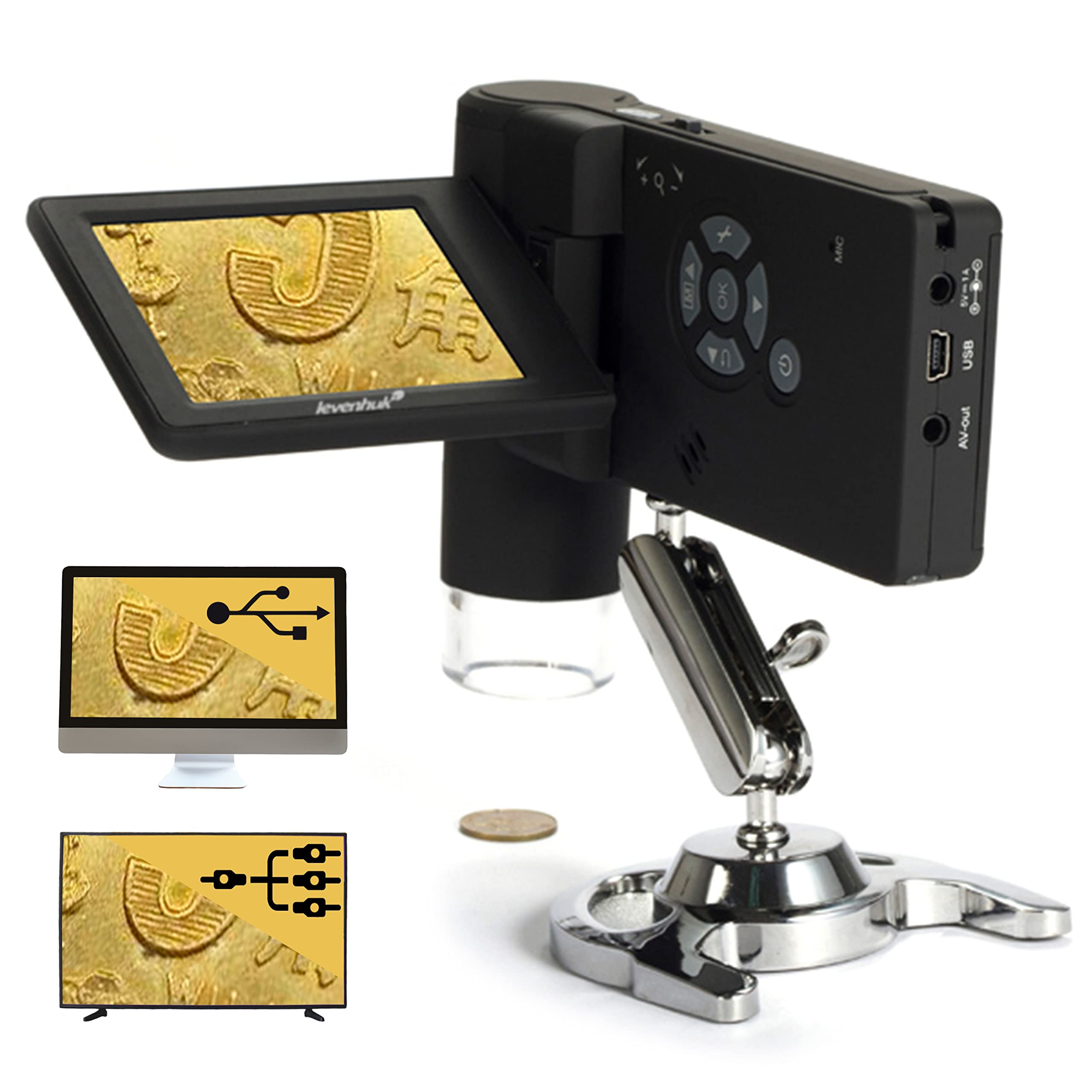 Levenhuk DTX 500 Mobi Digitalmikroskop 20-500x LCD