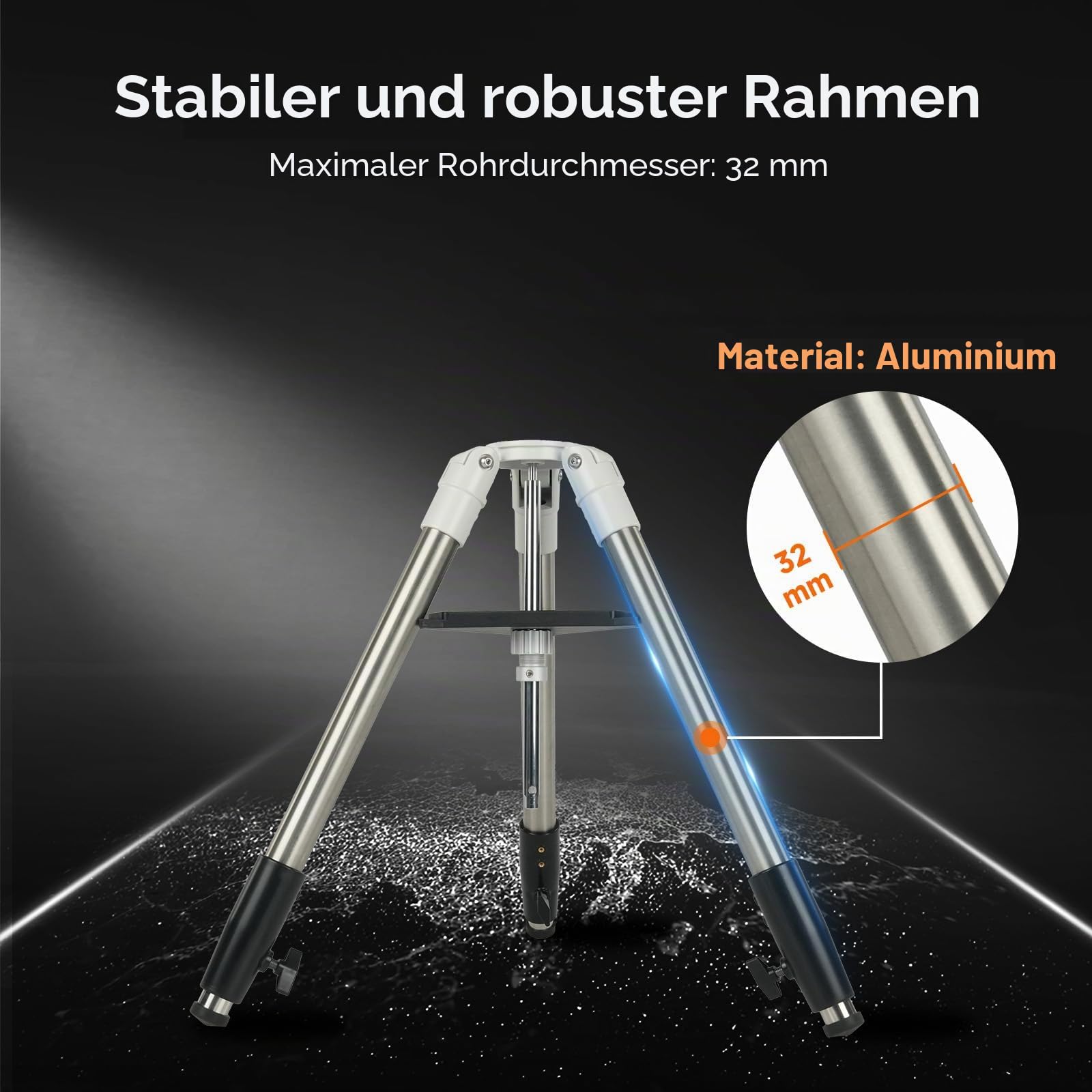SVBONY Astro Accessories SV225T Stativ Aluminium zweistufig