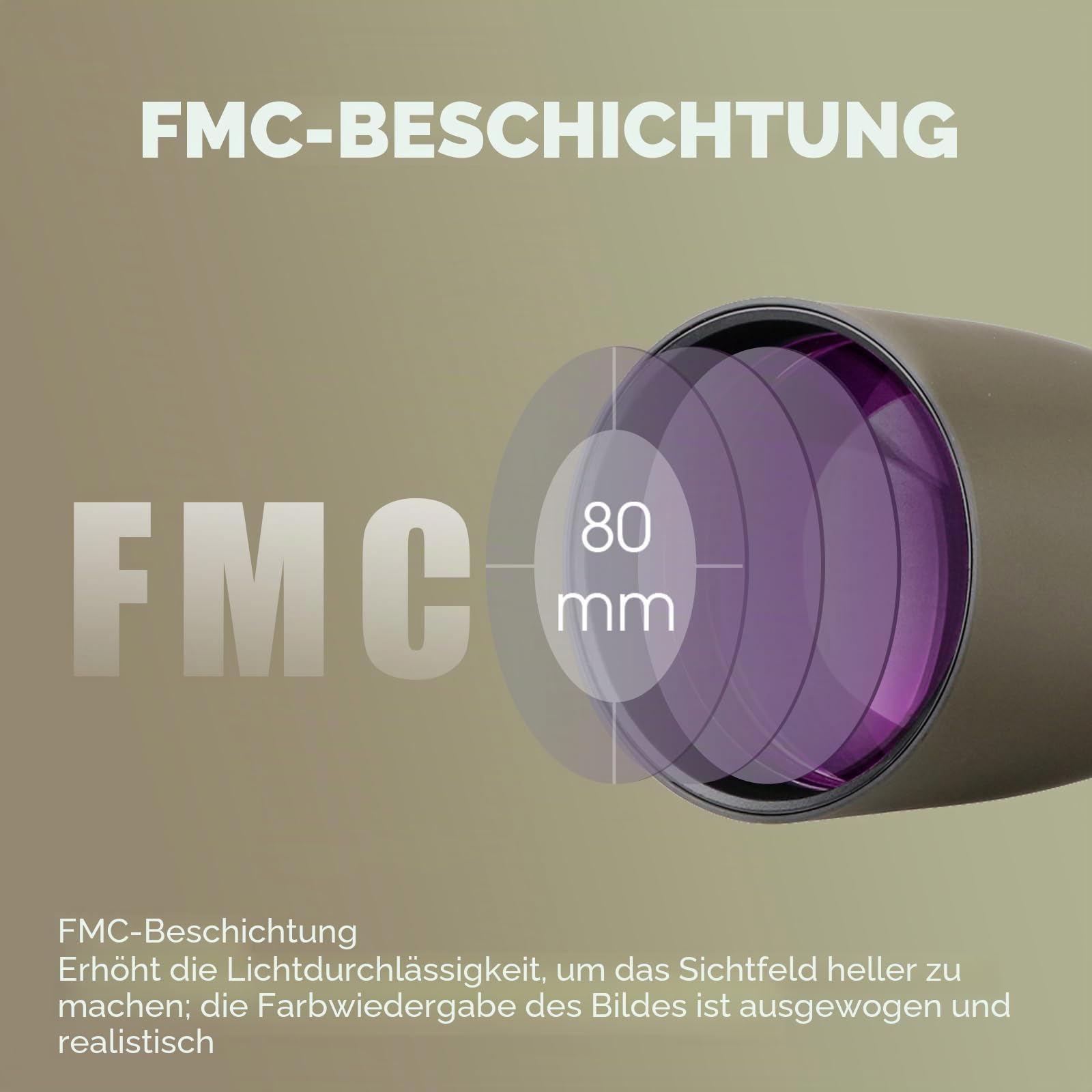 SVBONY SV401 Spektiv 20-60x80 FMC mit Tischstativ 24cm