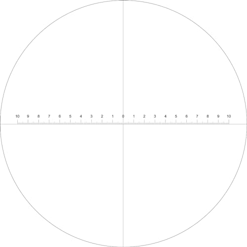 Levenhuk 1 Kalibrier-Objektträger rund 24mm fürs Stereomikroskop