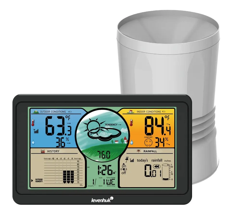 Levenhuk Wezzer Plus LP70 Wetterstation mit Regenmesser