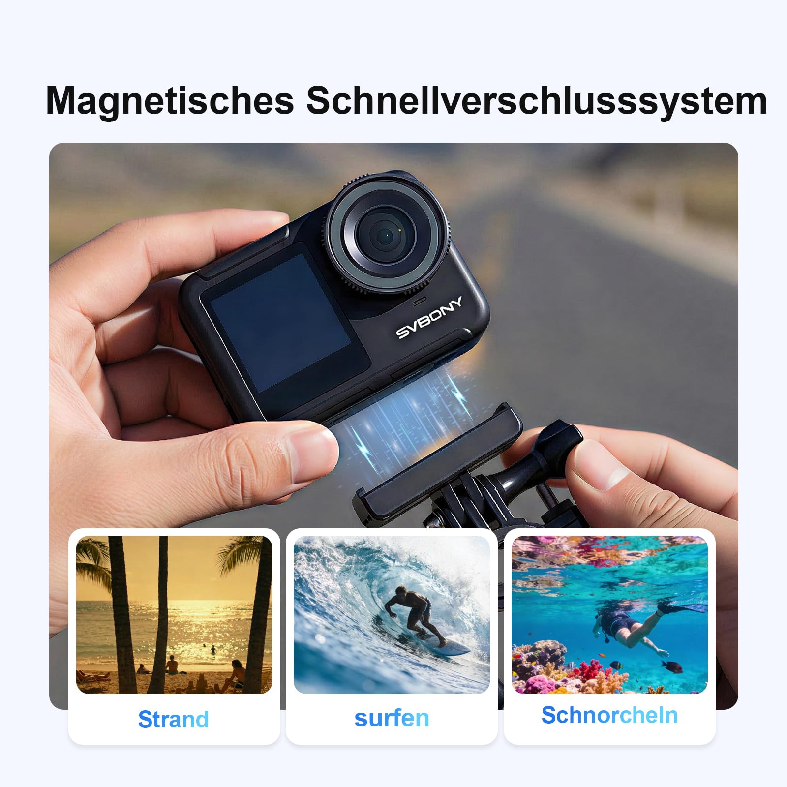 SVBONY SVGo3 4K Actioncam 128GB wasserdicht mit EIS