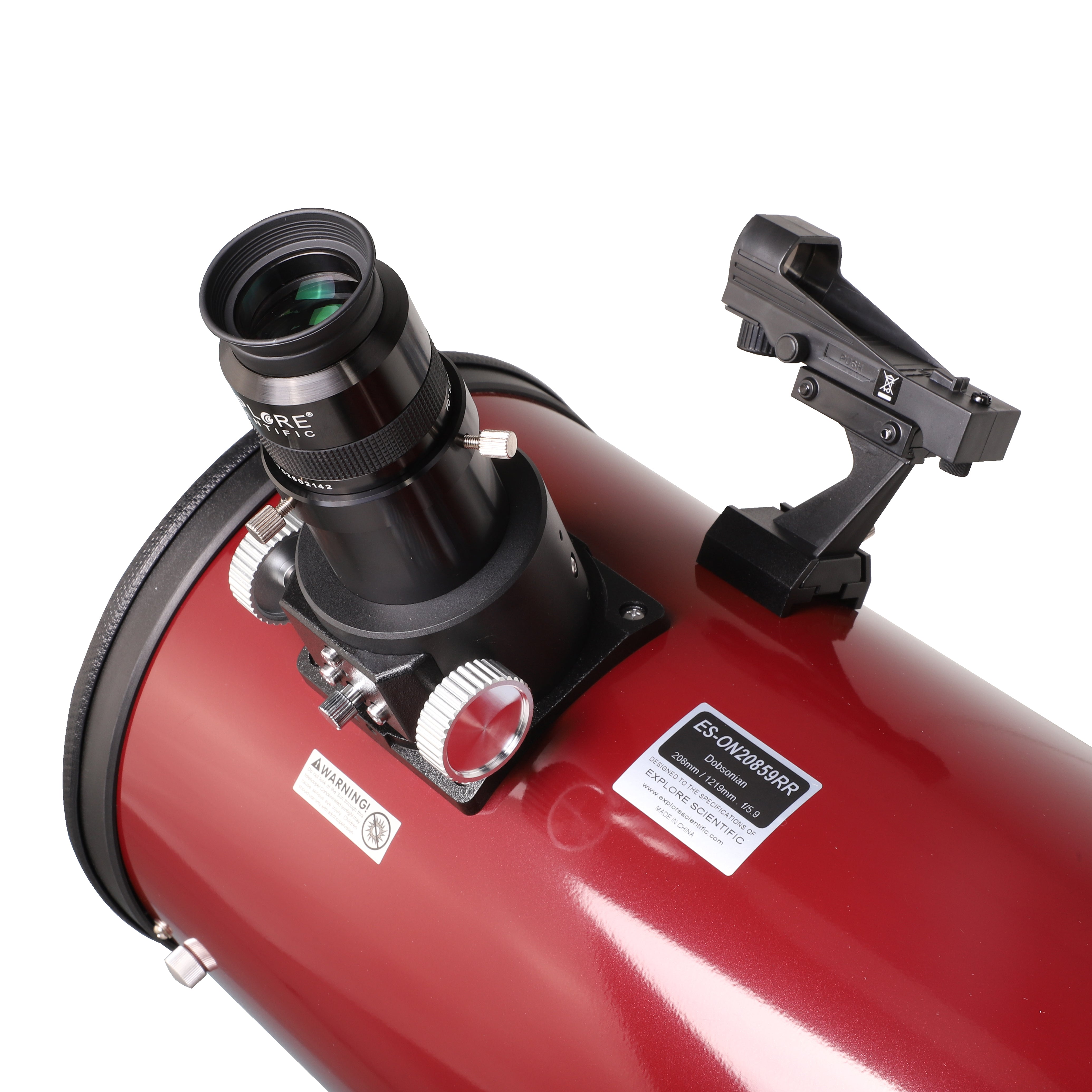 Explore Scientific 8-Zoll Dobson Teleskop Rot 1219mm f/5,9