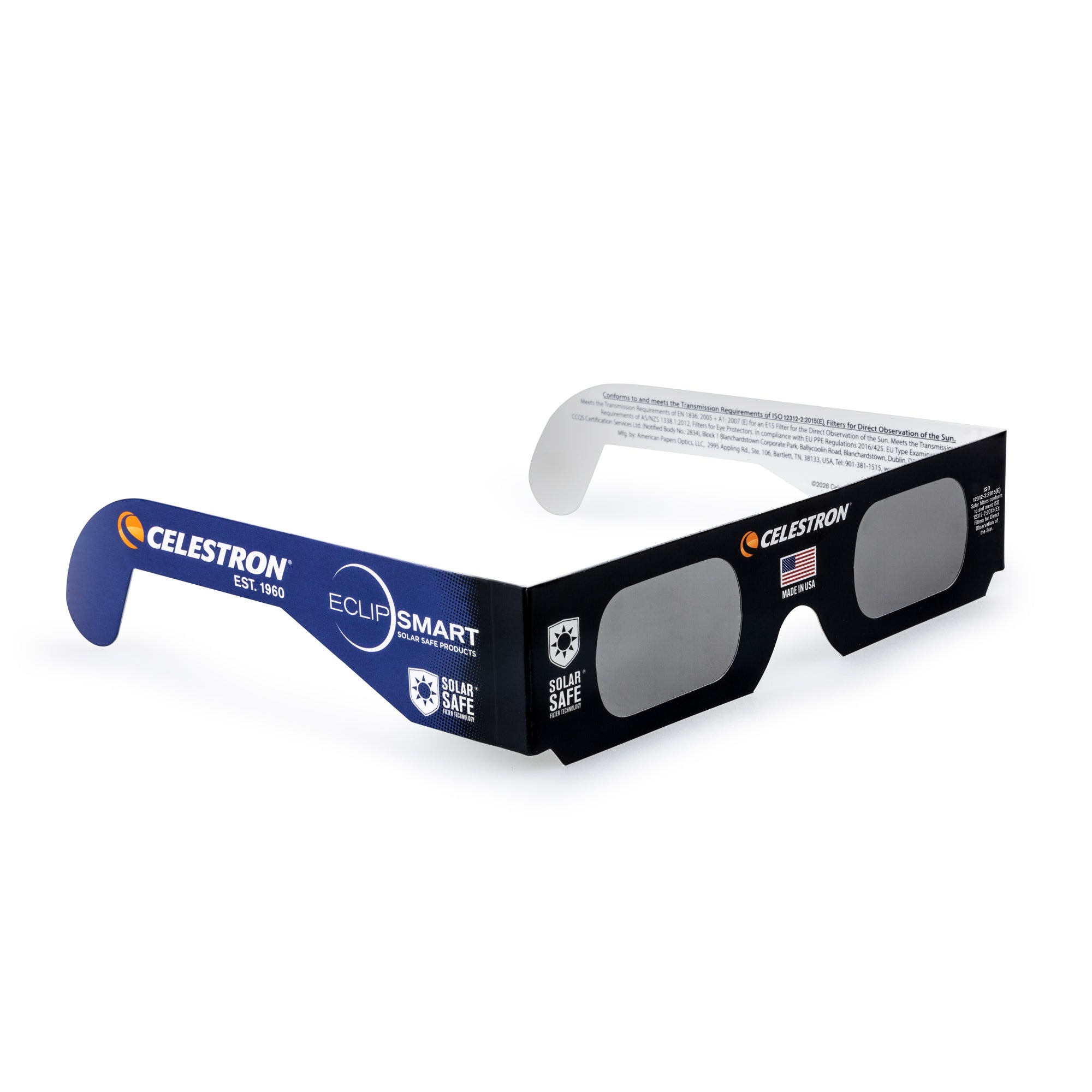Celestron EclipSmart Sonnenfinsternisbrillen 4er Set ISO