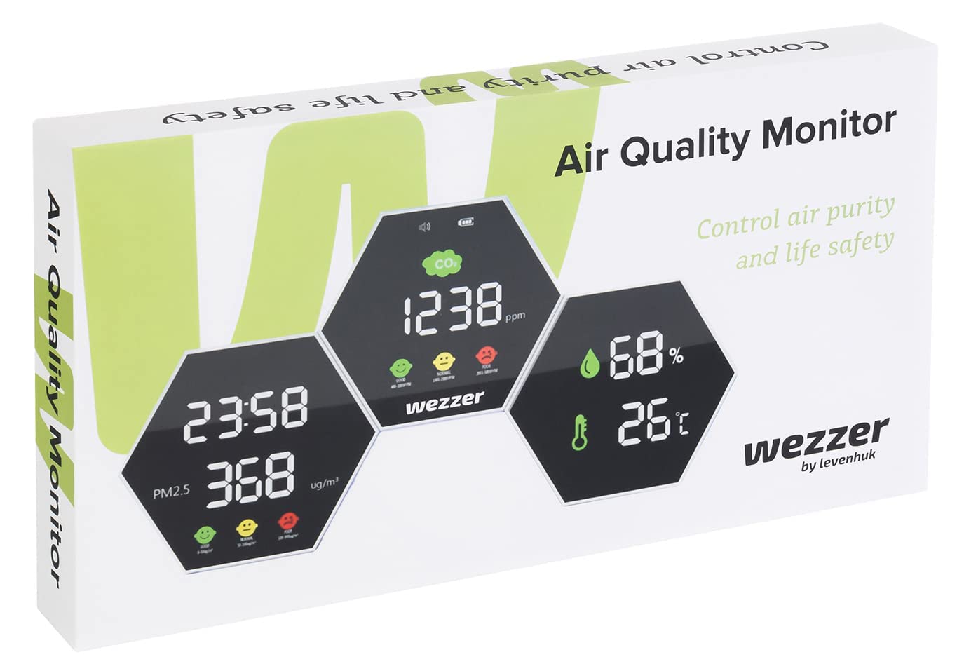 Levenhuk Wezzer Air PRO DM50 Luftqualitätsmonitor CO2 Feinstaub