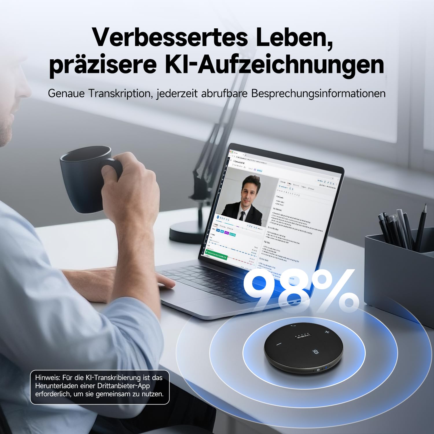 SVBONY SVHub Omni2 Konferenzlautsprecher 2 Mikrofone