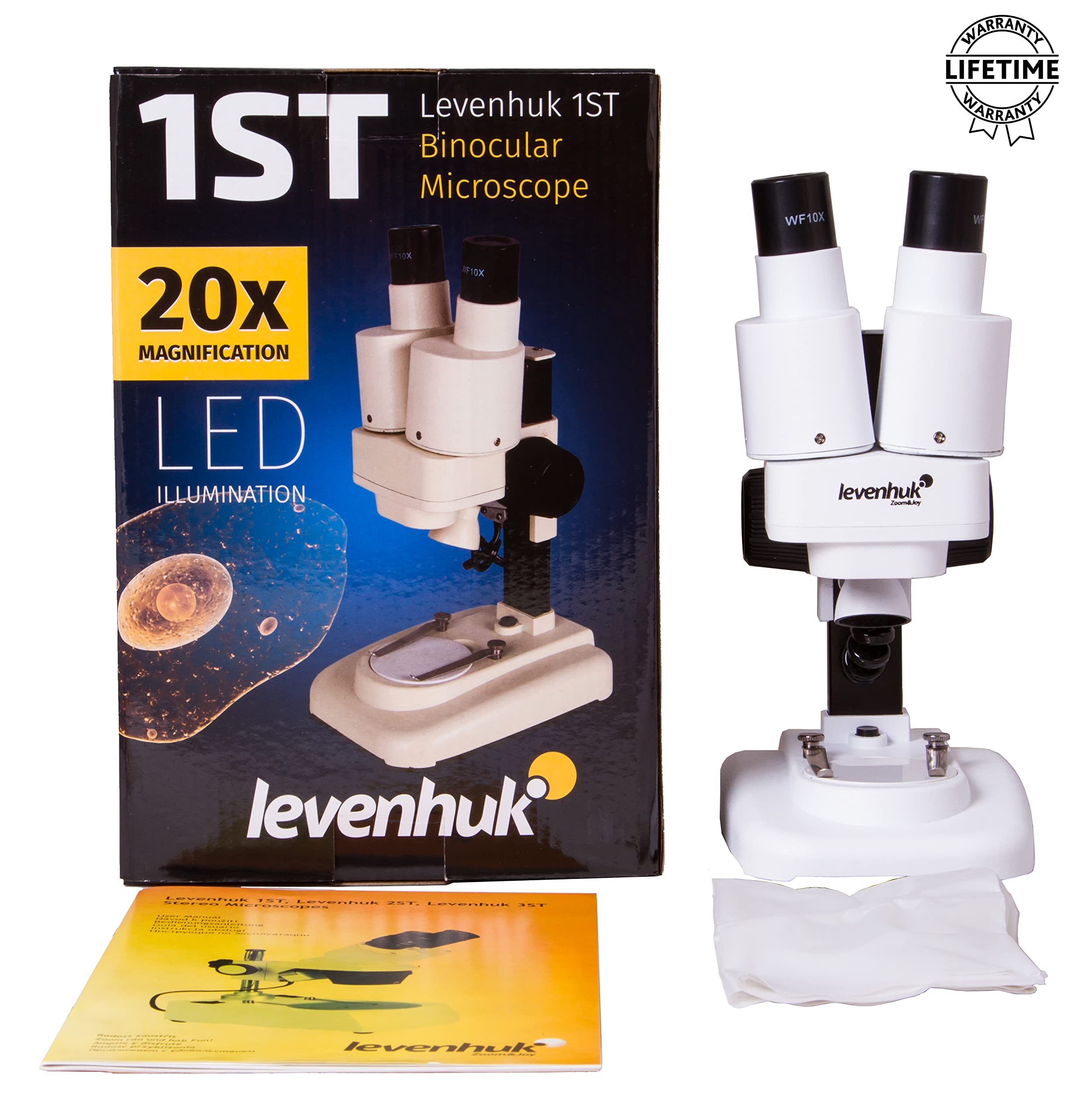Levenhuk 1ST Stereomikroskop 20x LED Batterie