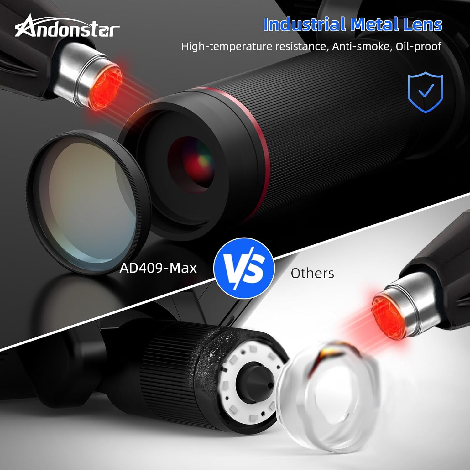 Andonstar AD409 Max Digitalmikroskop 10 Zoll HDMI Endoskop Löten