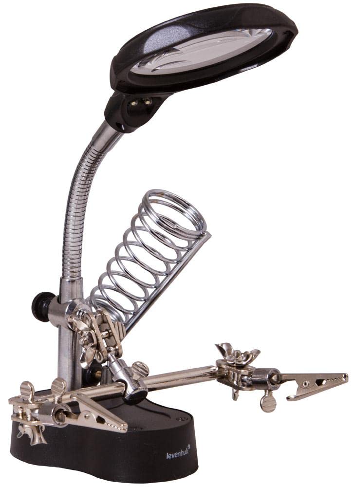 Levenhuk Zeno Desk D3 Tischlupe LED 3,5x flexibler Arm