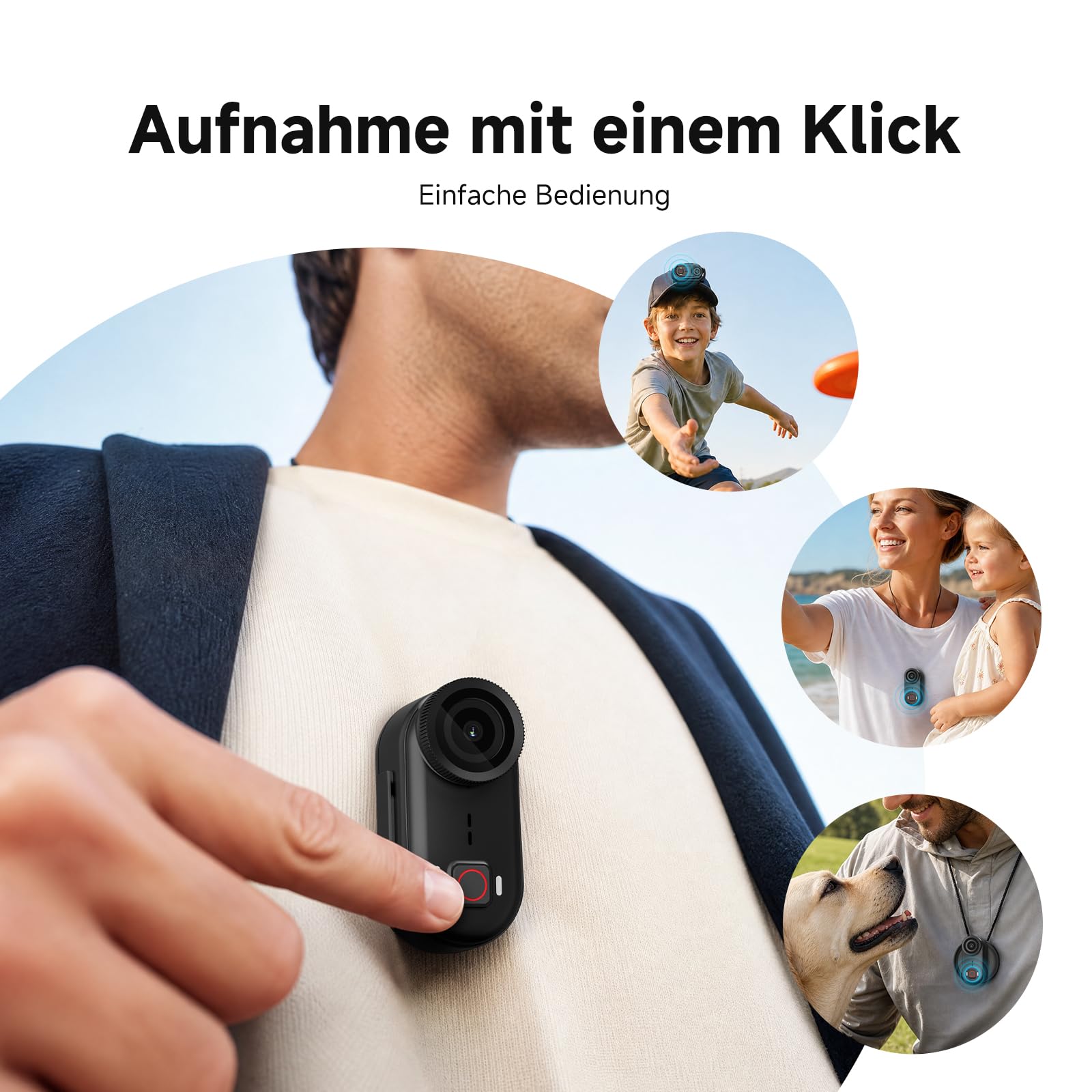 SVBONY M3 Mini 4K Actionkamera 145° Weitwinkel wasserdicht