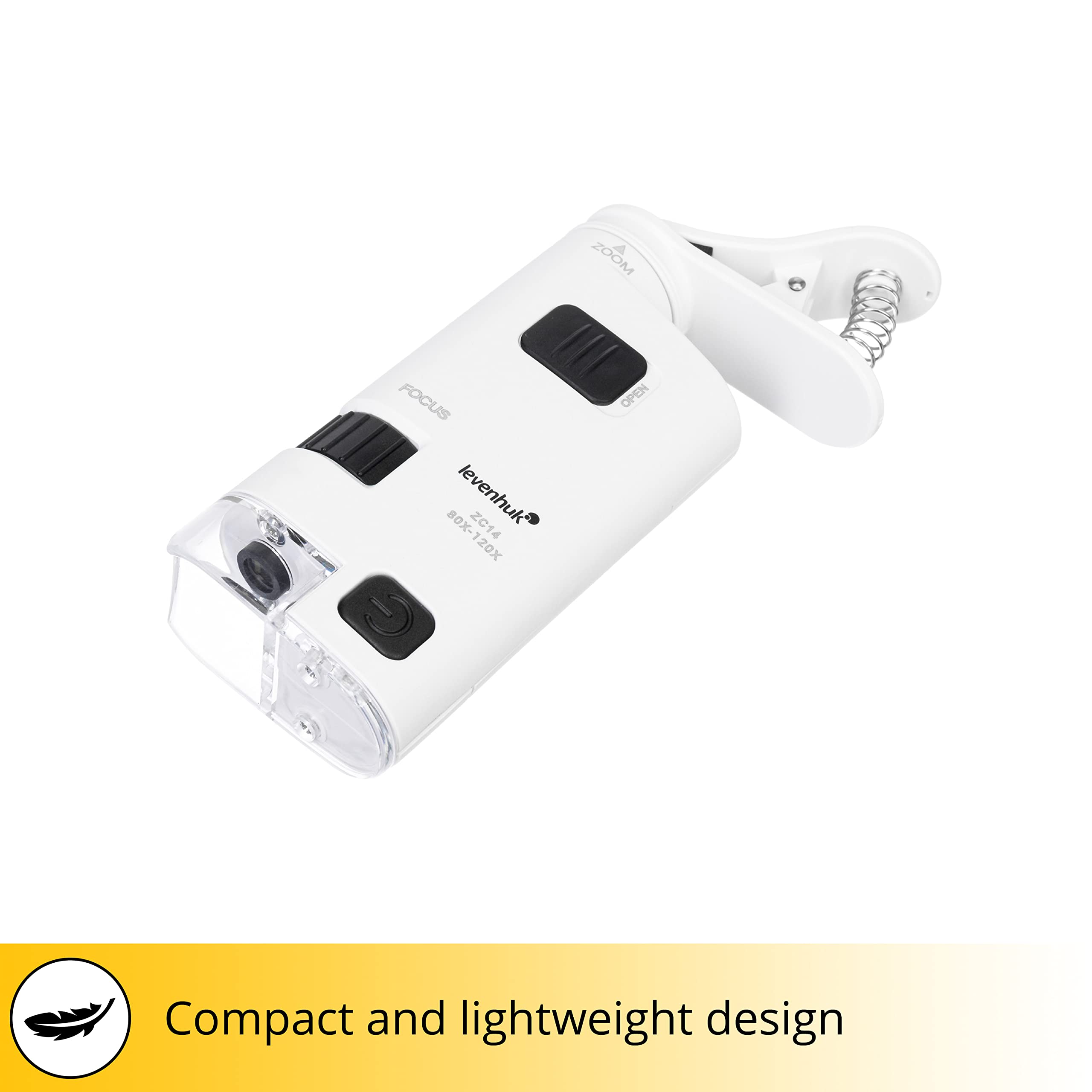 Levenhuk Zeno Cash ZC14 Taschenmikroskop 80-120x LED