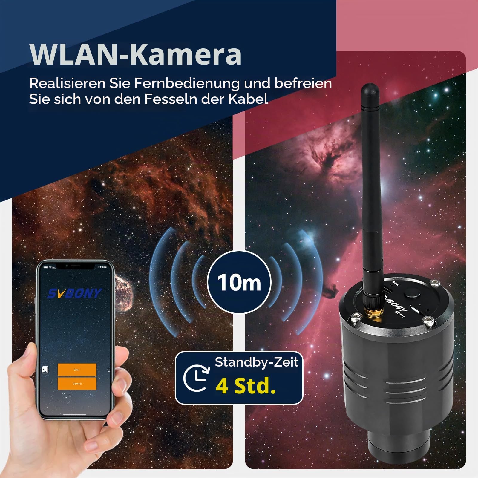 SVBONY SC311 WiFi Astrokamera IMX662 Teleskop CMOS