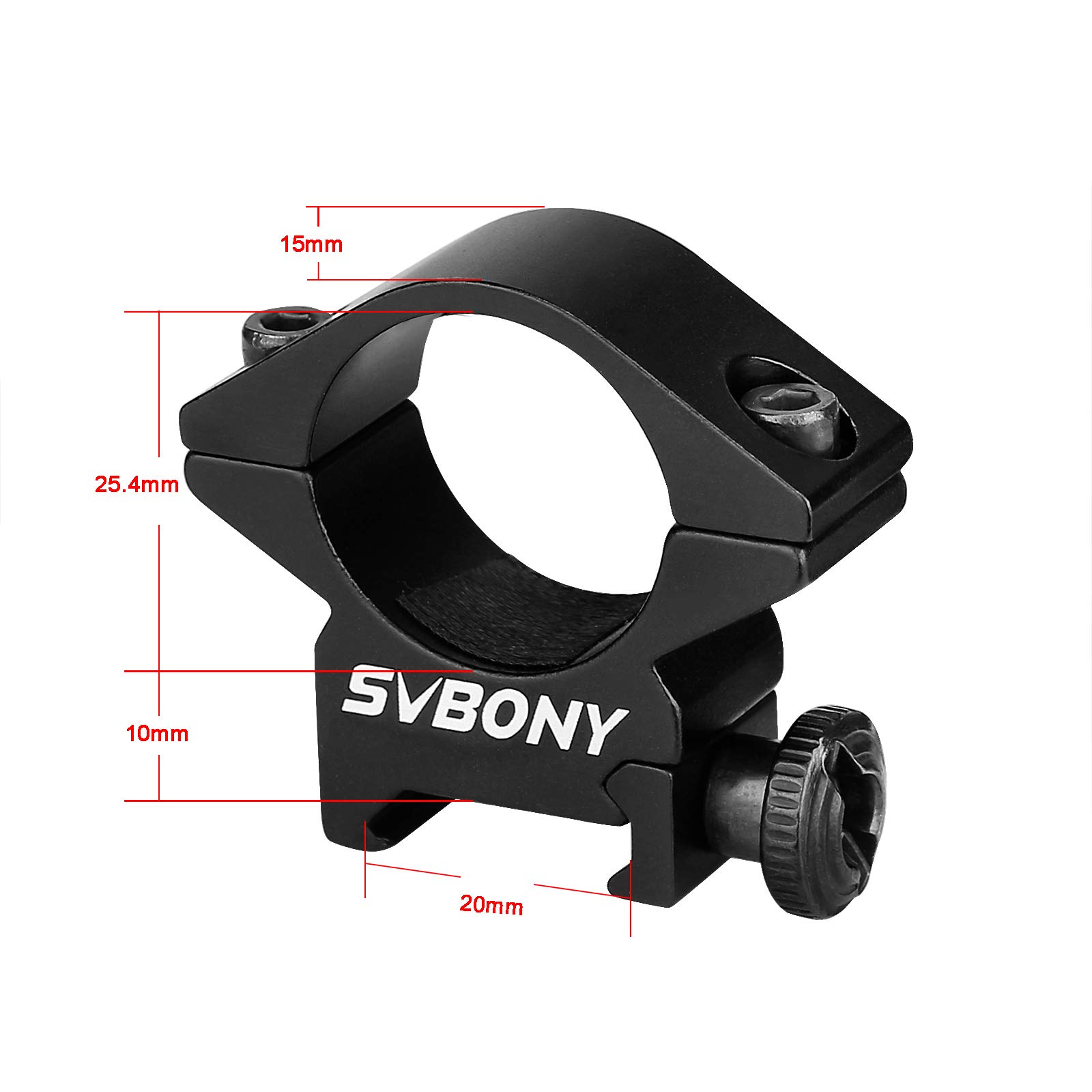 Svbony SV185 Zielfernrohr-Montageringe 25,4mm 10mm
