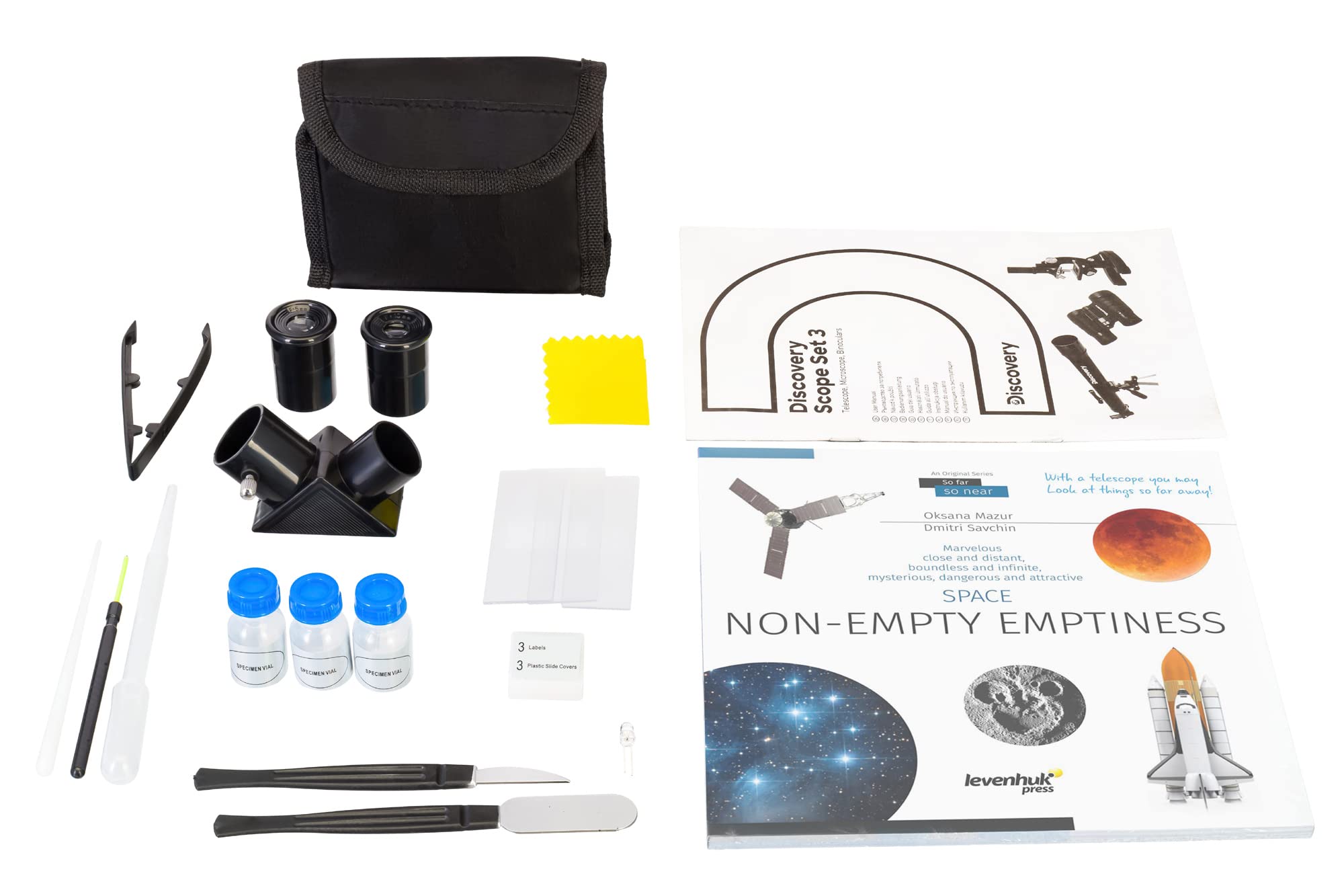 Discovery Scope 3 Teleskop Mikroskop Fernglas Set Englisch