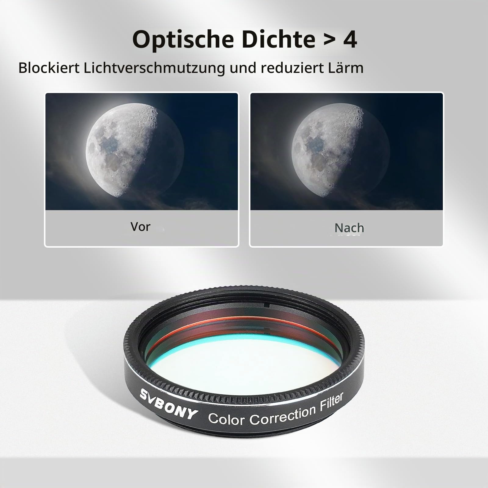 SVBONY SV231 Teleskopfilter 1,25 Zoll Farbkorrektur gegen Farbsaum