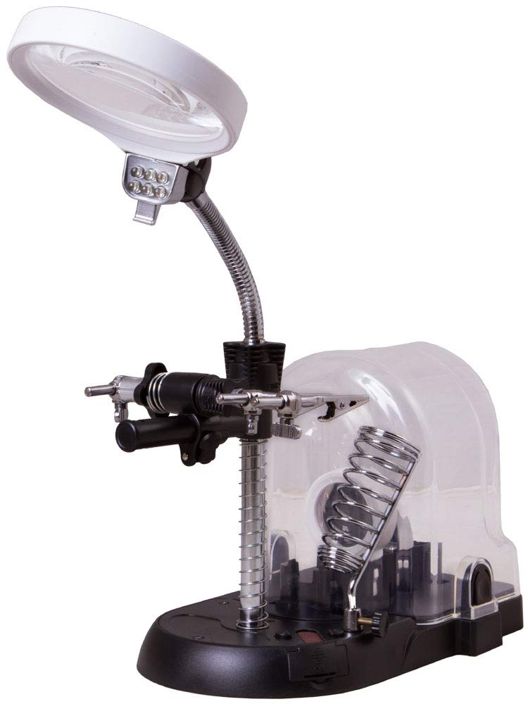 Levenhuk Zeno Multi ML7 Lupe 3x/16x LED Hand-/Tischlupe