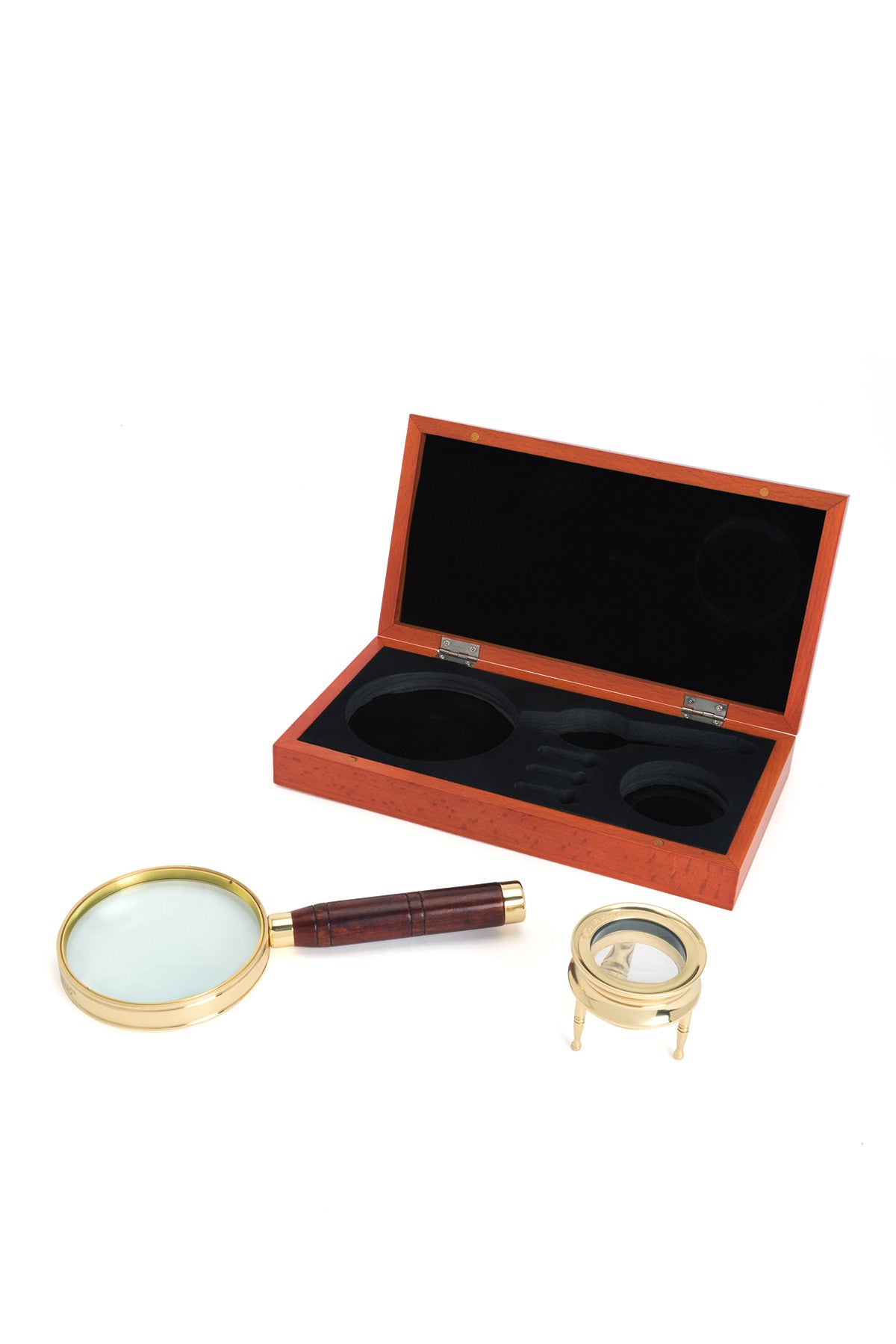 Celestron Ambassador Lupen-Set 2x + 4x Messing Holzbox